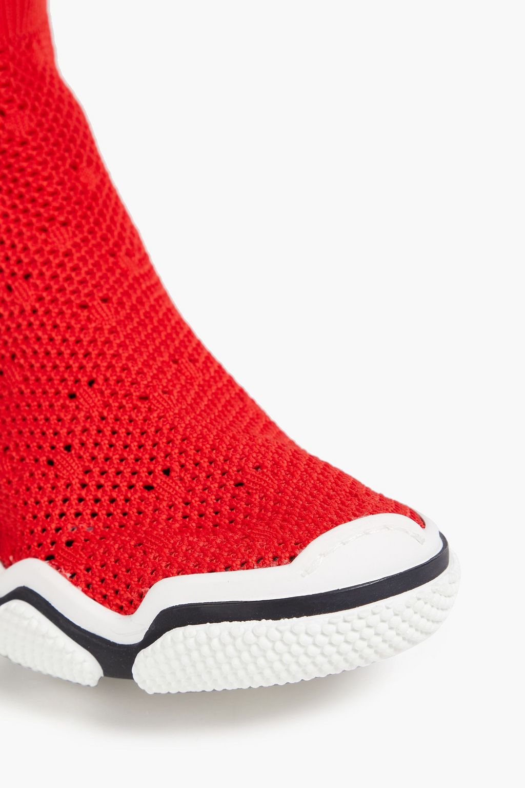 RED(V) حذاء سنيكرز بطول فوق الكاحل من الشبك