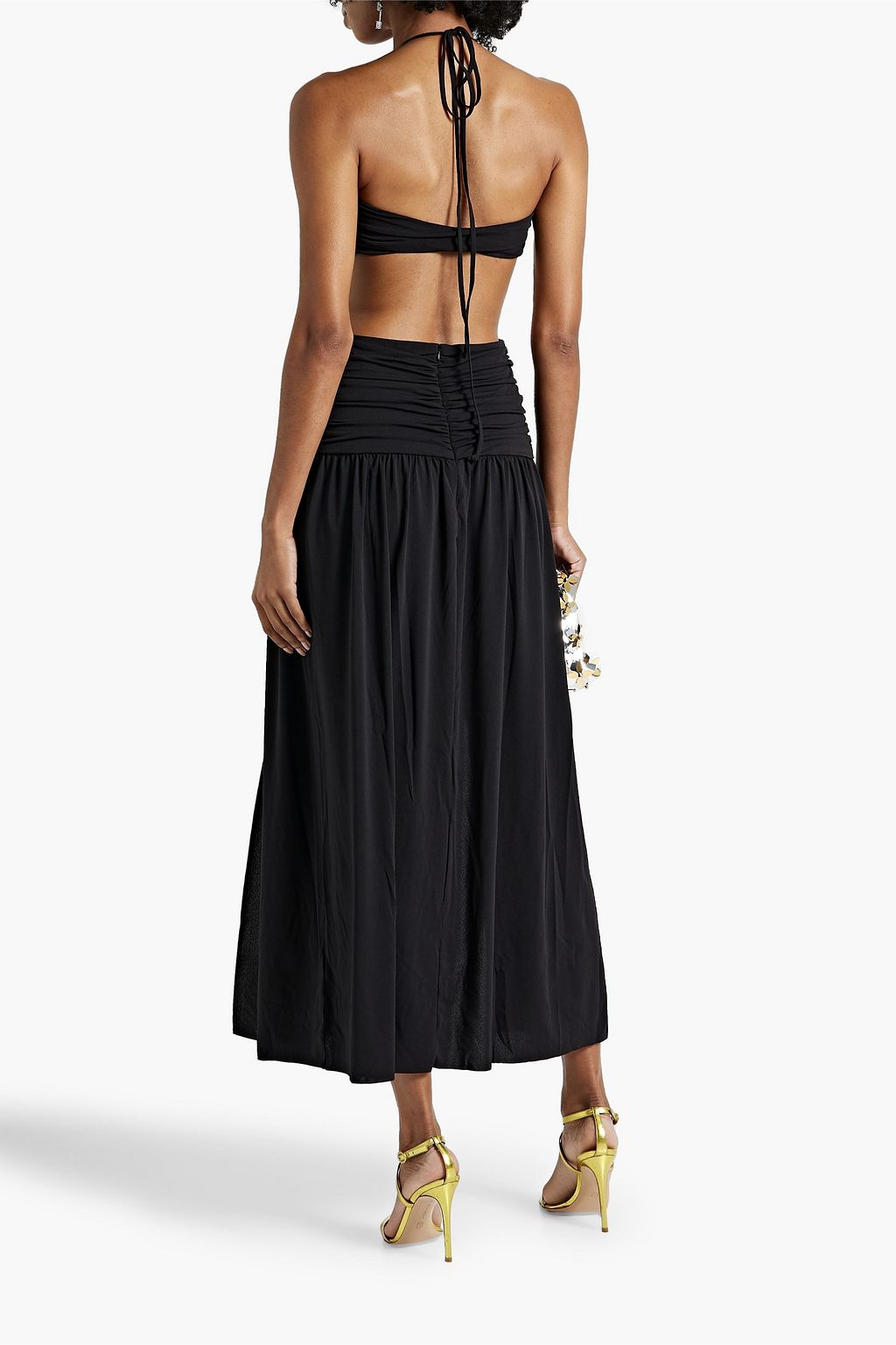 BEC & BRIDGE Adaline cutout chain-embellished stretch-jersey maxi dress