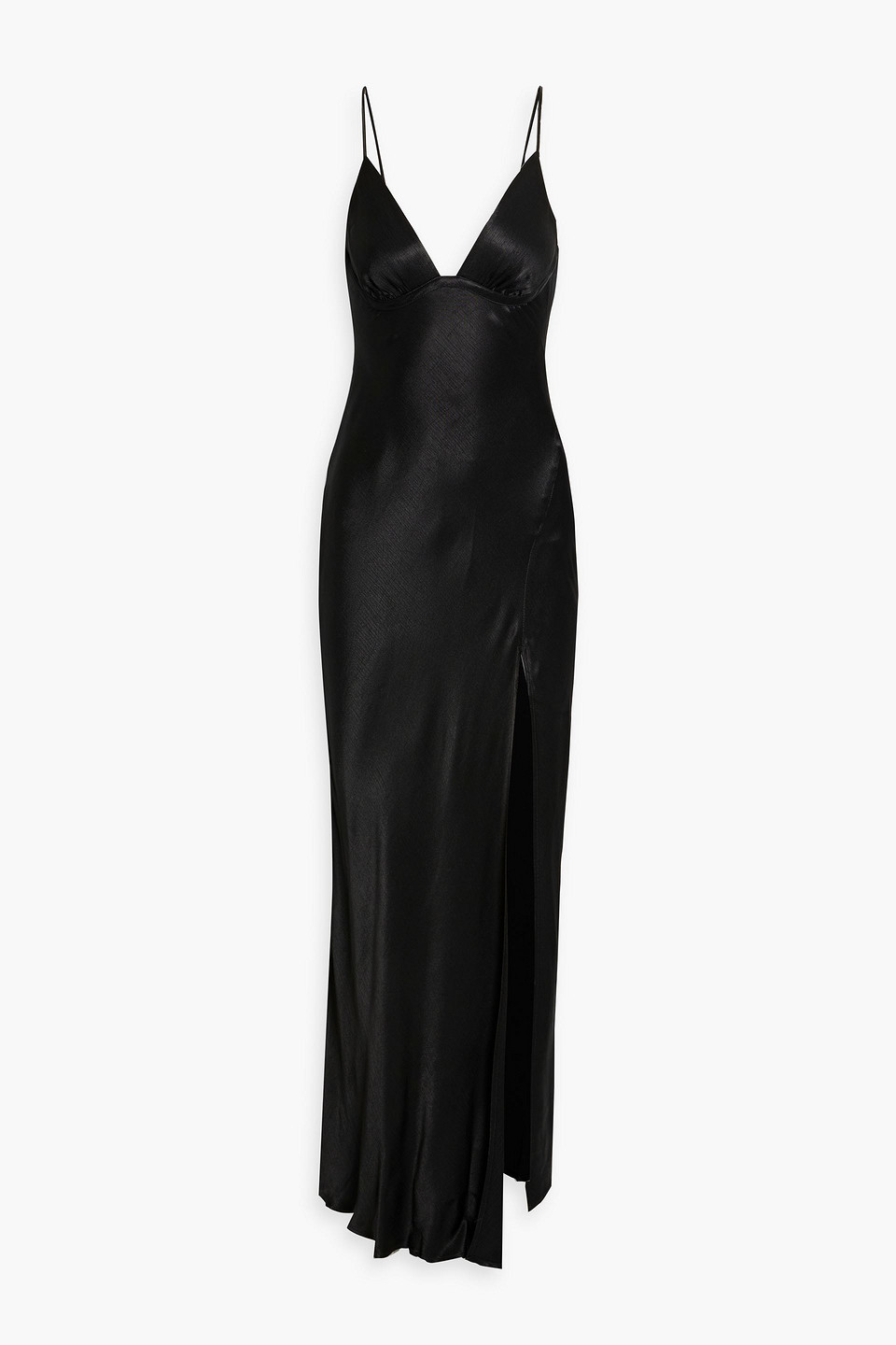 Bec & Bridge Black Ren Split Maxi Dress In Black