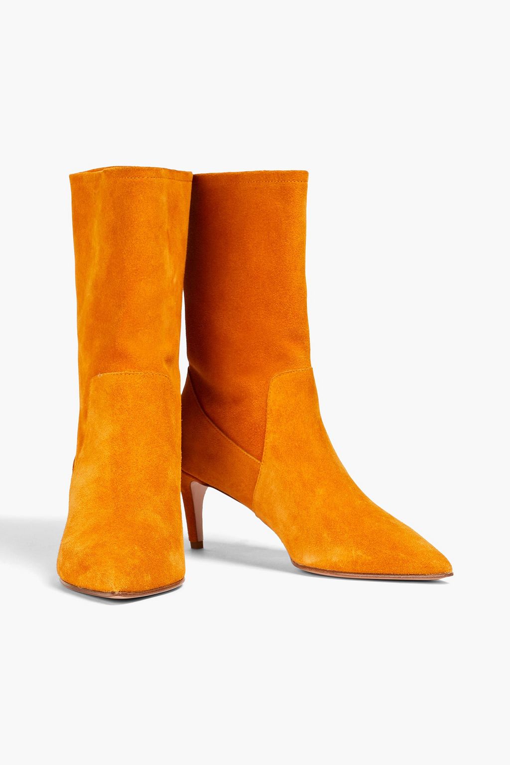 RED(V) Suede ankle boots