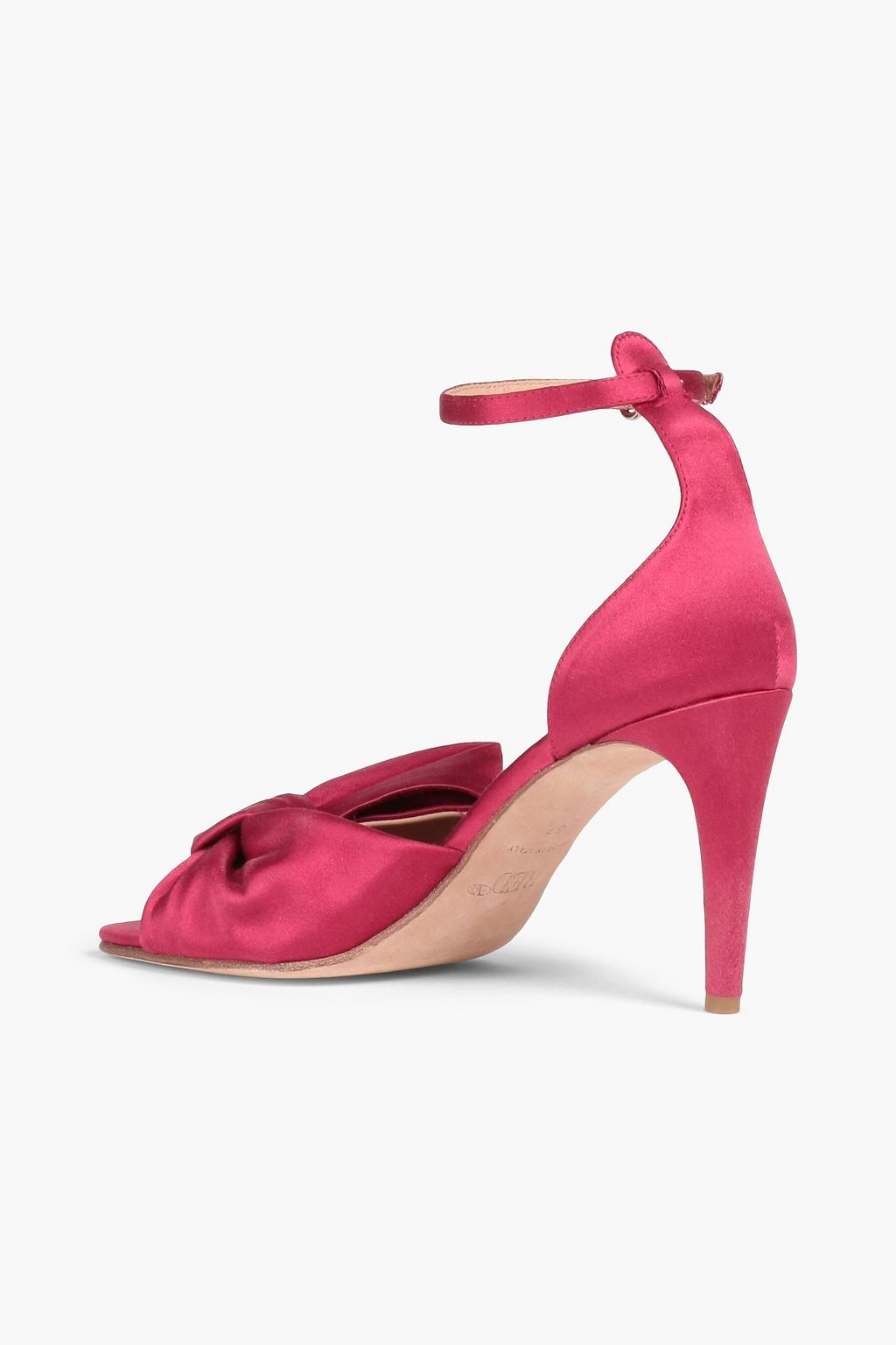 RED(V) صندل من الساتان مزين بربطة بشكل فراشة