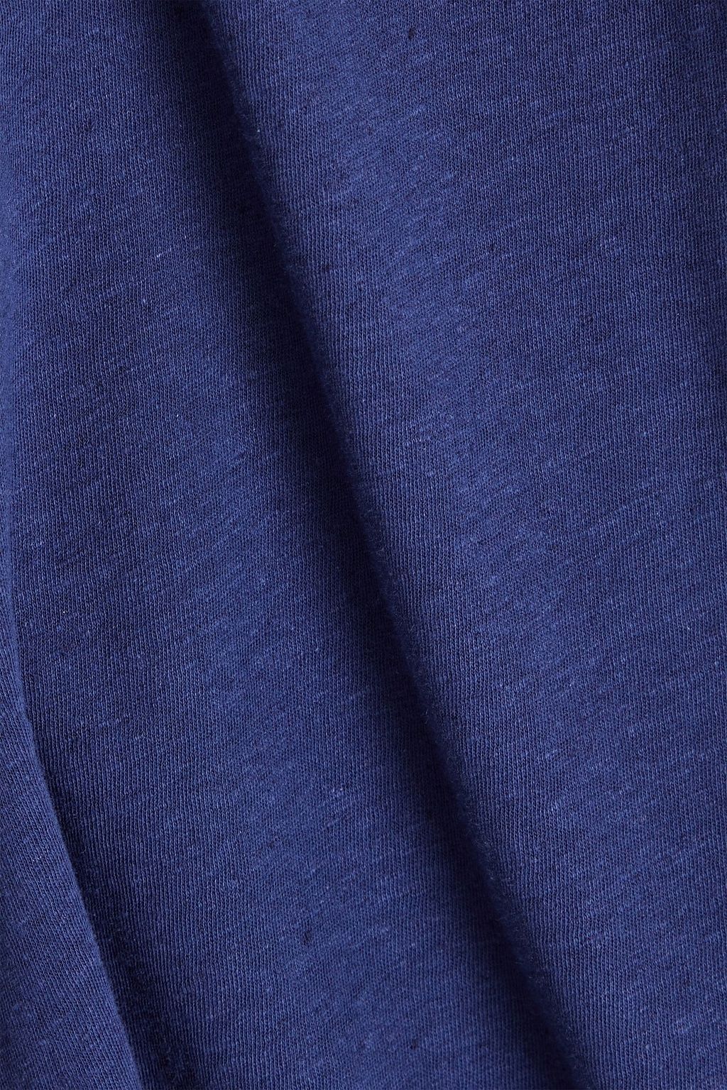 FRESCOBOL CARIOCA Constantino cotton and linen-blend jersey polo shirt