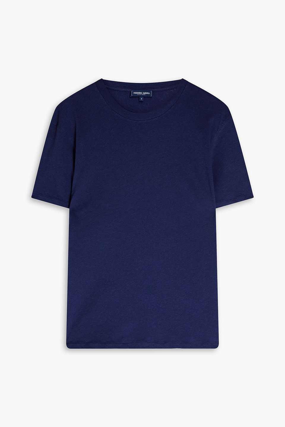 Slub cotton and linen-blend jersey T-shirt