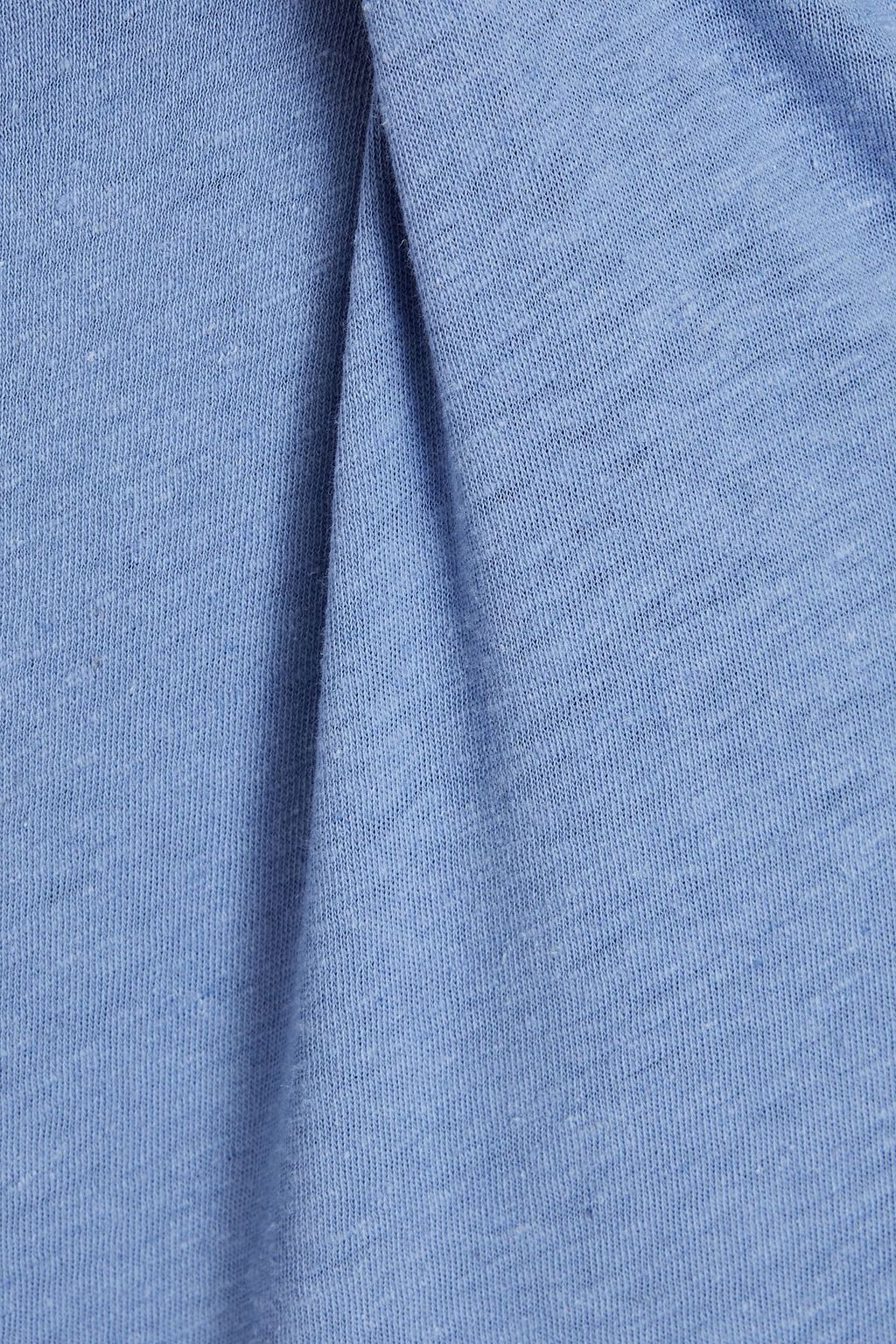 FRESCOBOL CARIOCA Lucio slub cotton and linen-blend jersey T-shirt