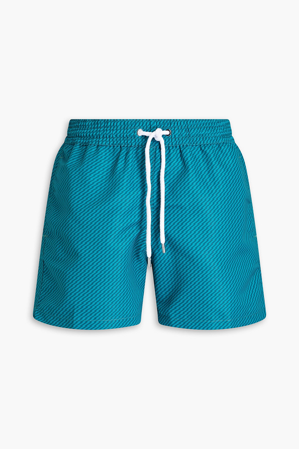 Short-length printed swim shorts