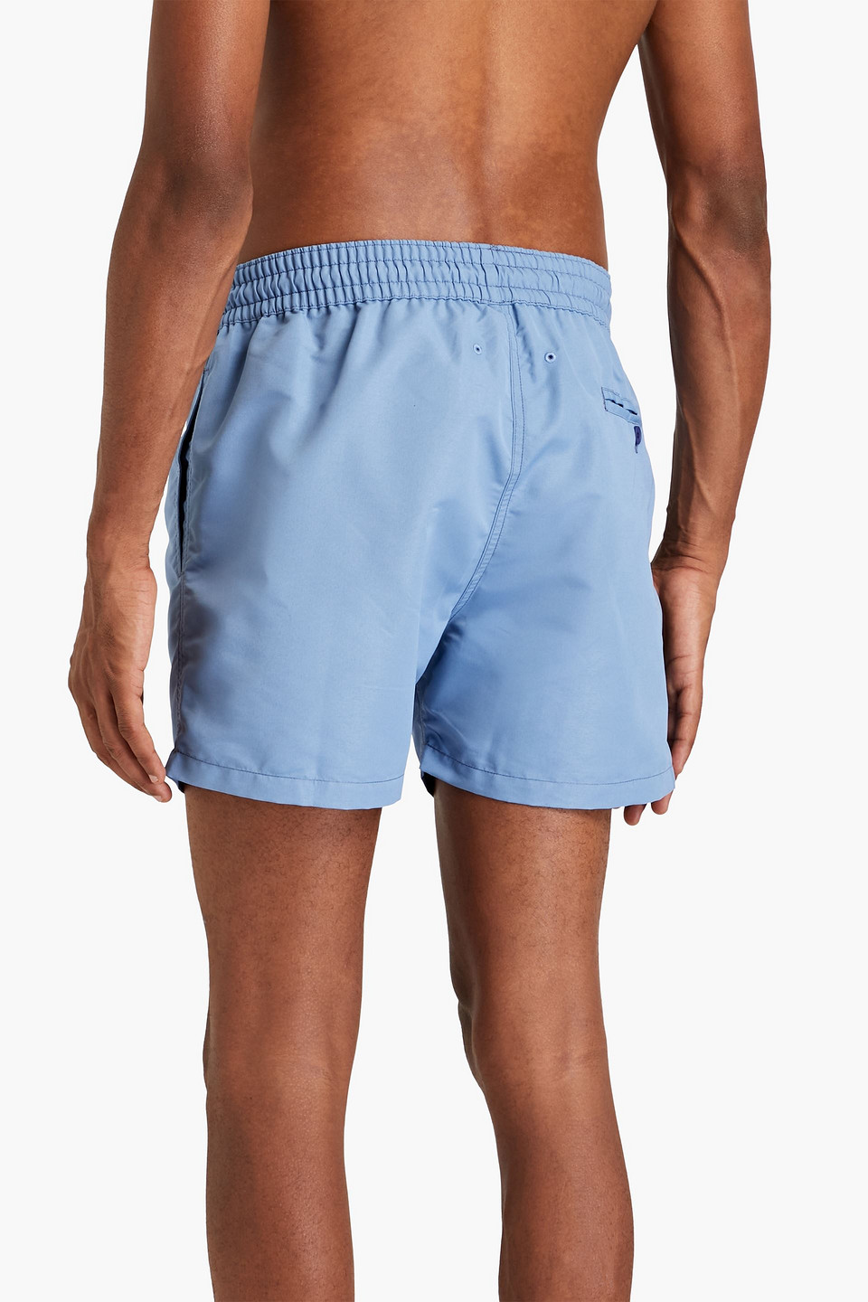 Shop Frescobol Carioca Short-length Swim Shorts In Light Blue