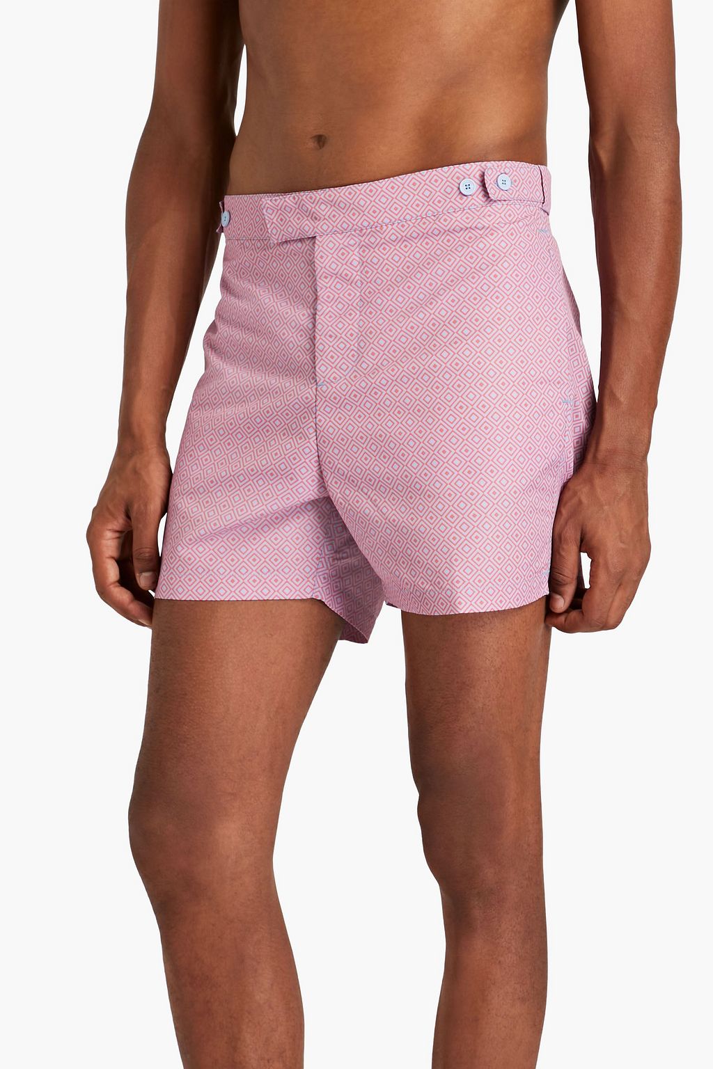 FRESCOBOL CARIOCA Mid-length printed swim shorts
