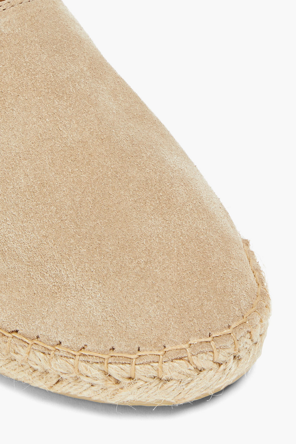 Shop Frescobol Carioca Suede Espadrilles In Sand