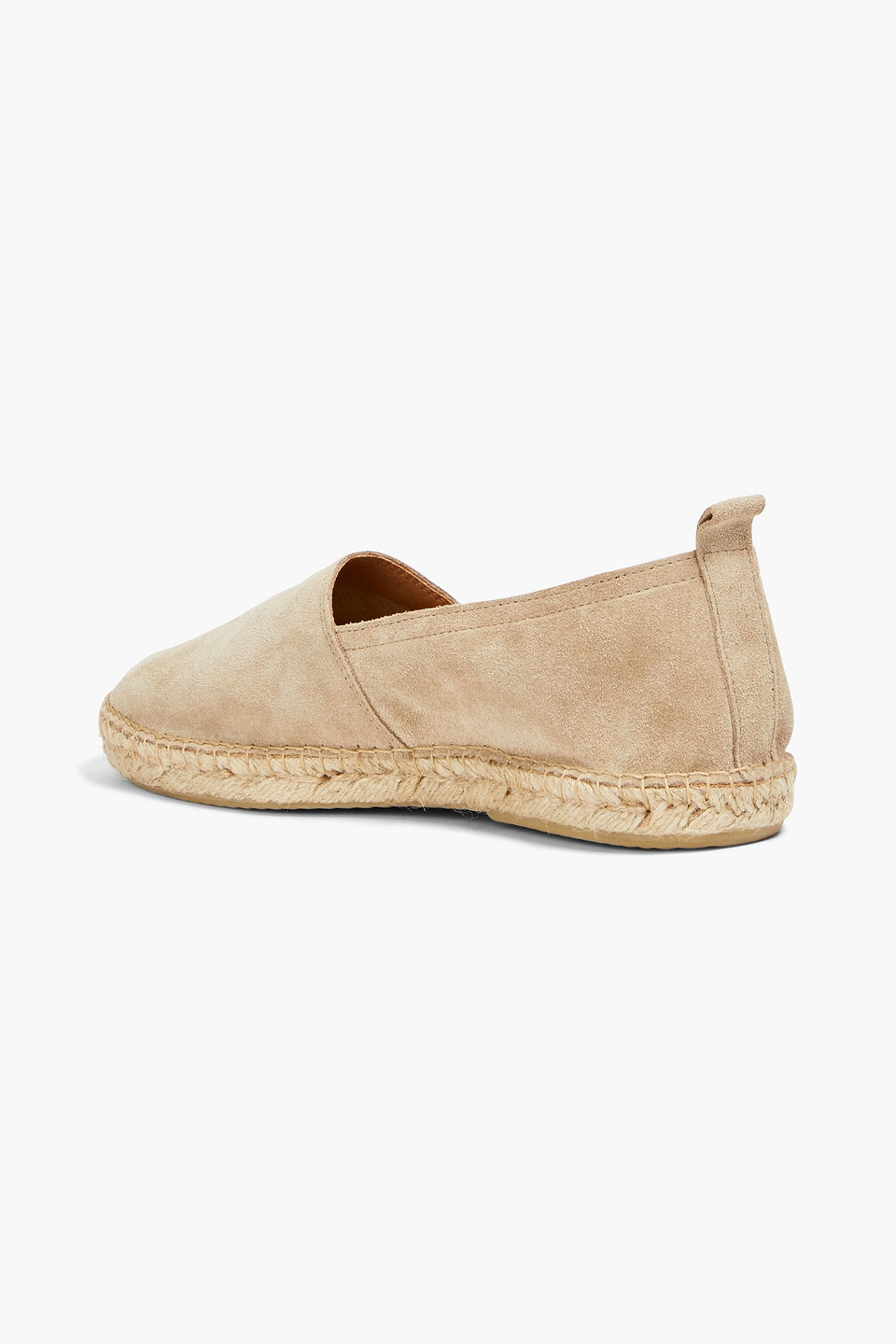 Shop Frescobol Carioca Suede Espadrilles In Sand