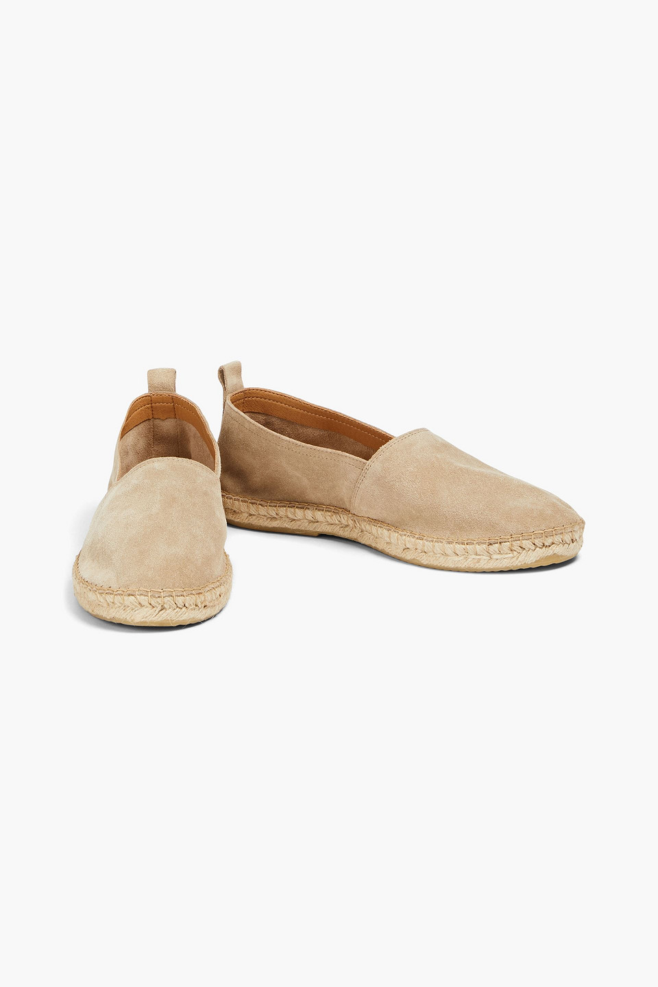 Shop Frescobol Carioca Suede Espadrilles In Sand