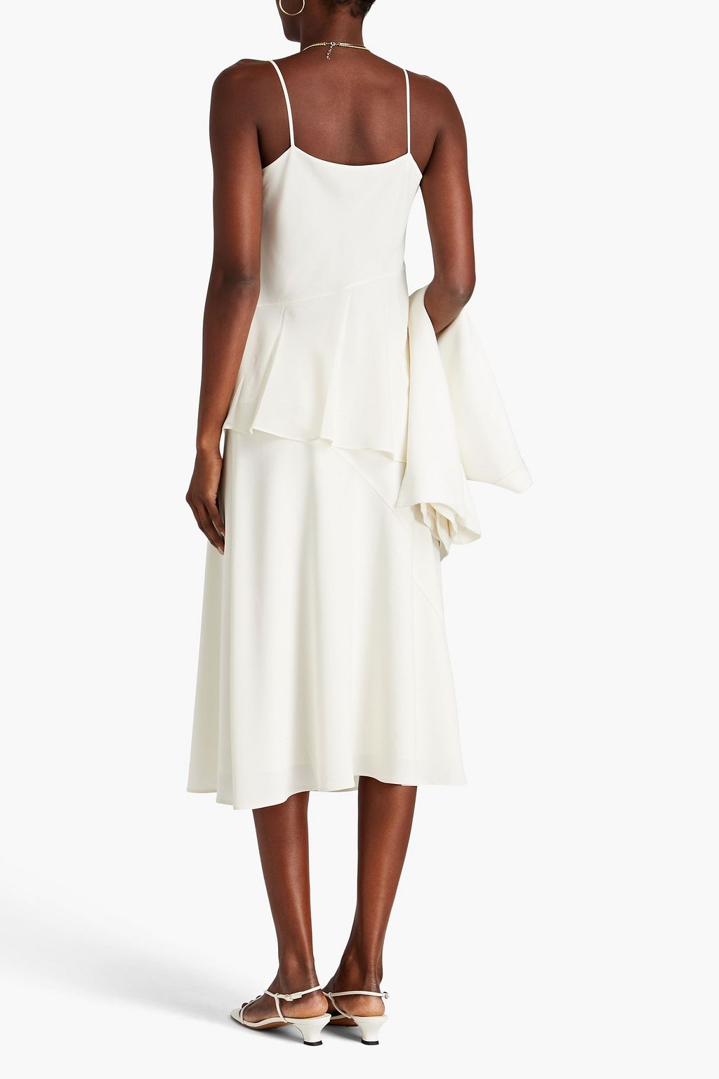 THEORY Asymmetric crepe de chine camisole