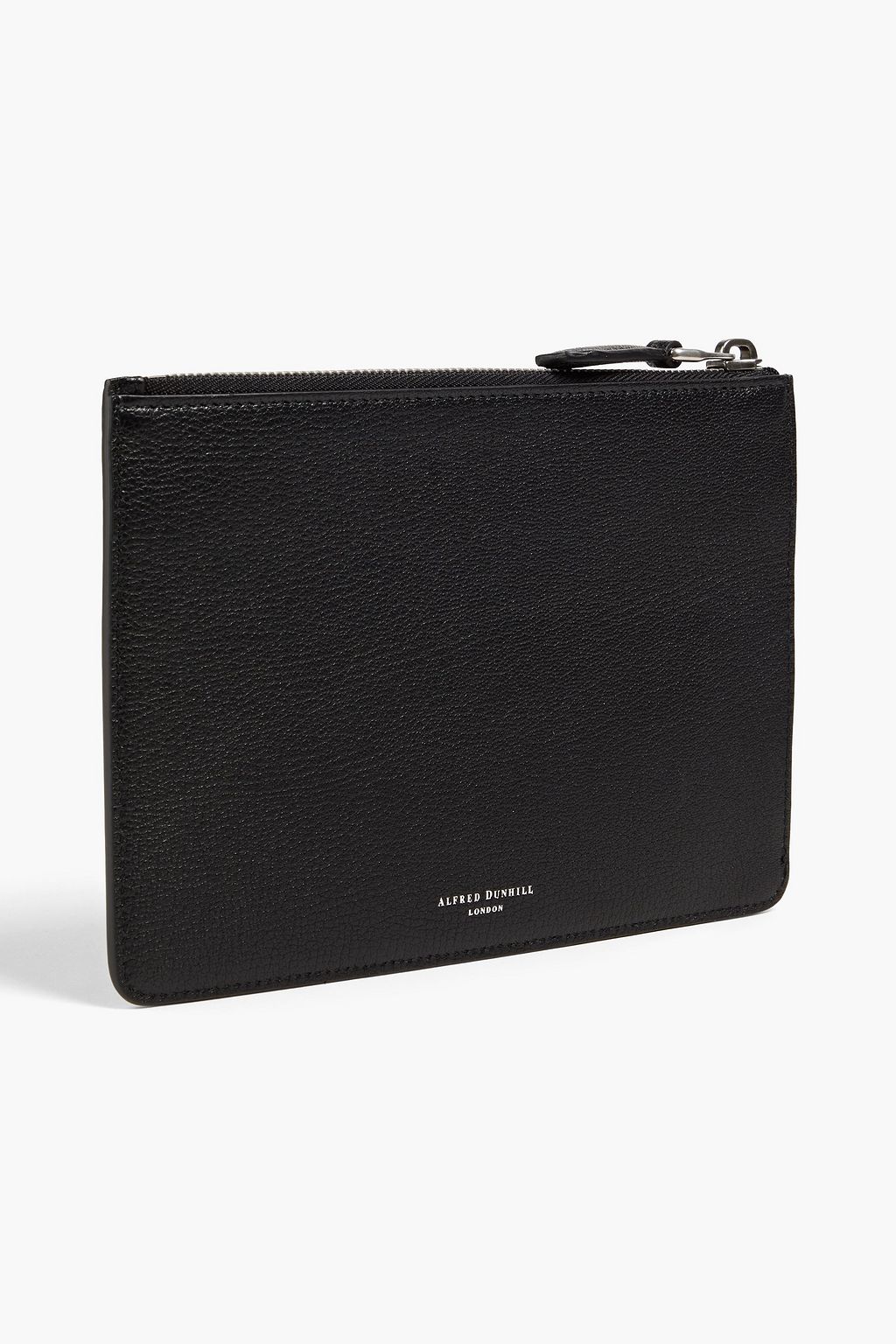 DUNHILL Printed pebbled-leather pouch