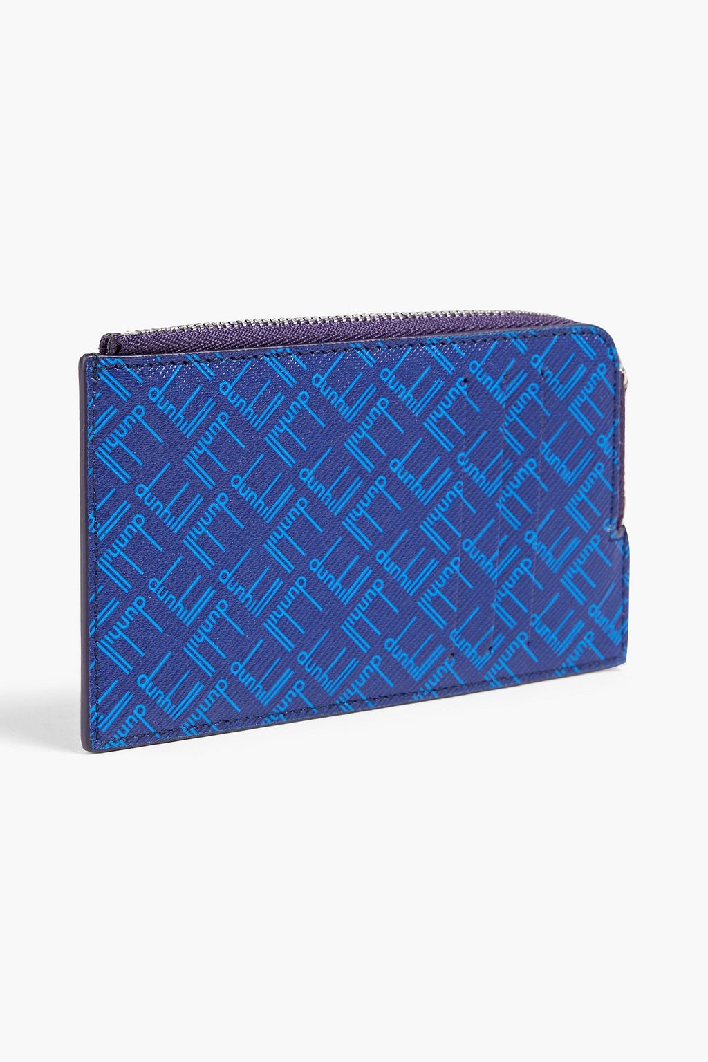 DUNHILL Logo-print textured-leather cardholder