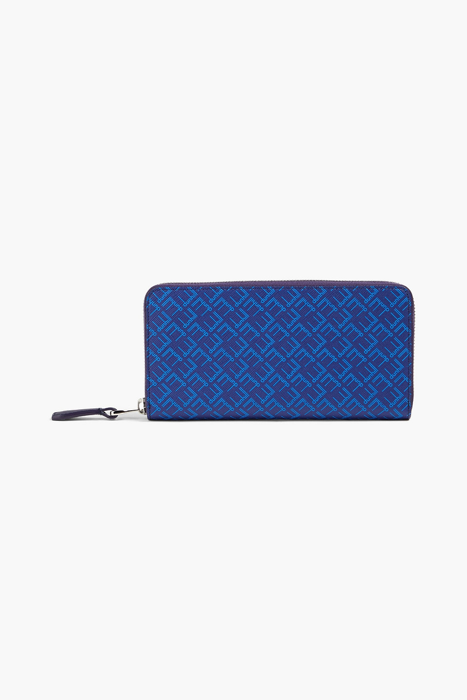 Logo-print textured-leather wallet