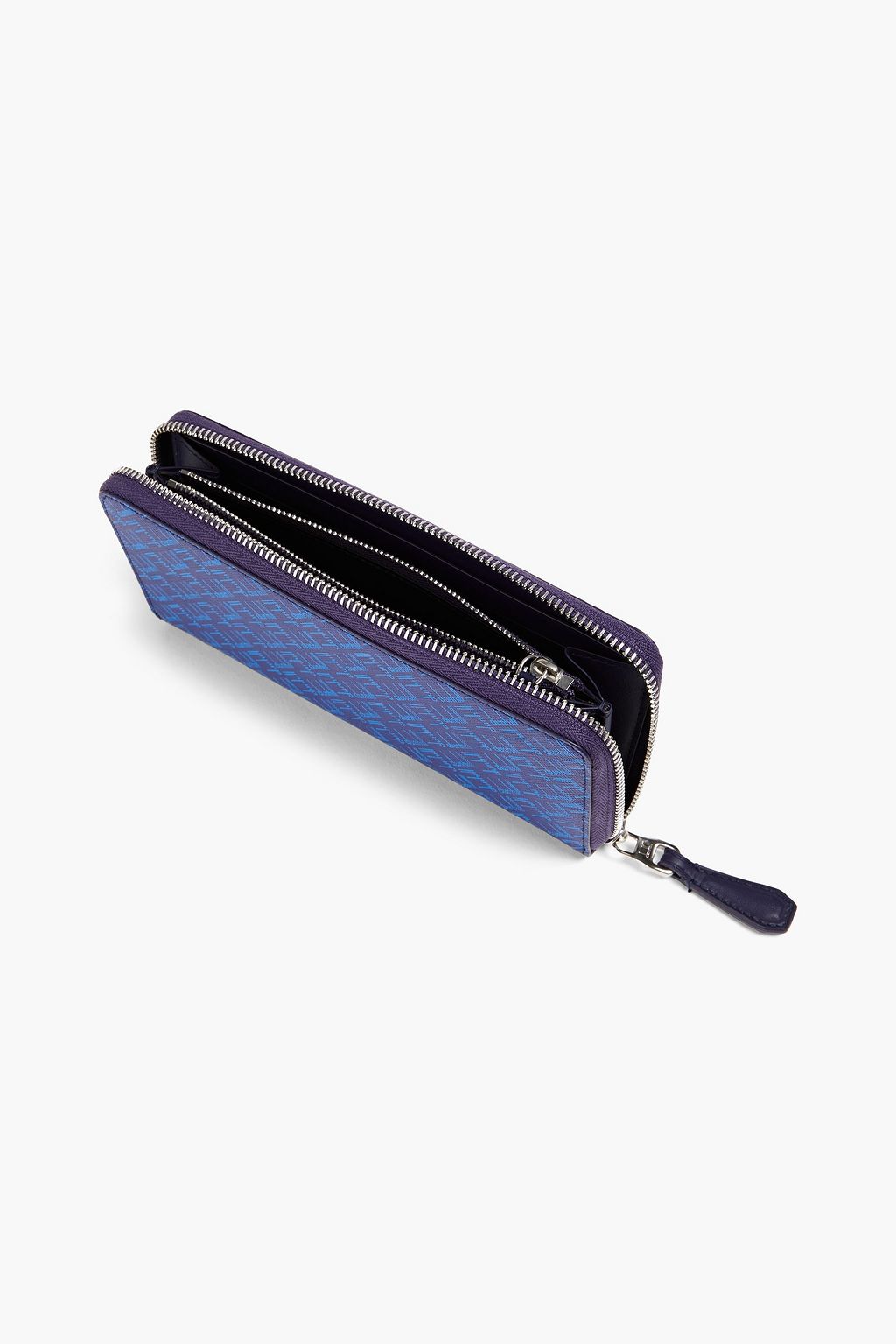 DUNHILL Logo-print textured-leather wallet
