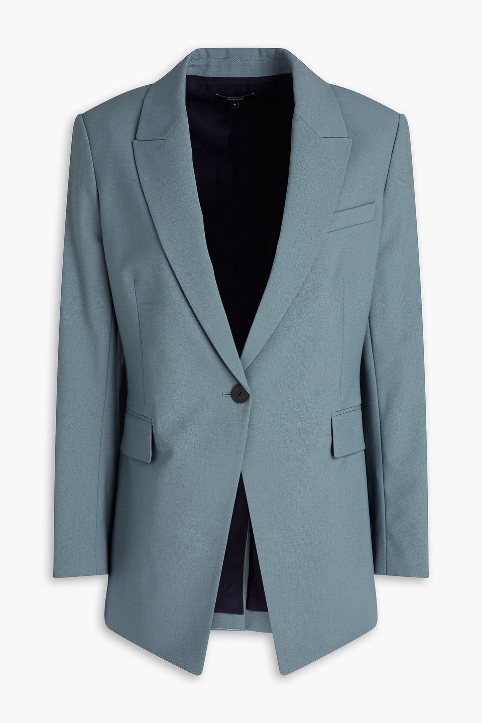 Theory Blazer Aus Stretch-wolle In Slate Blue