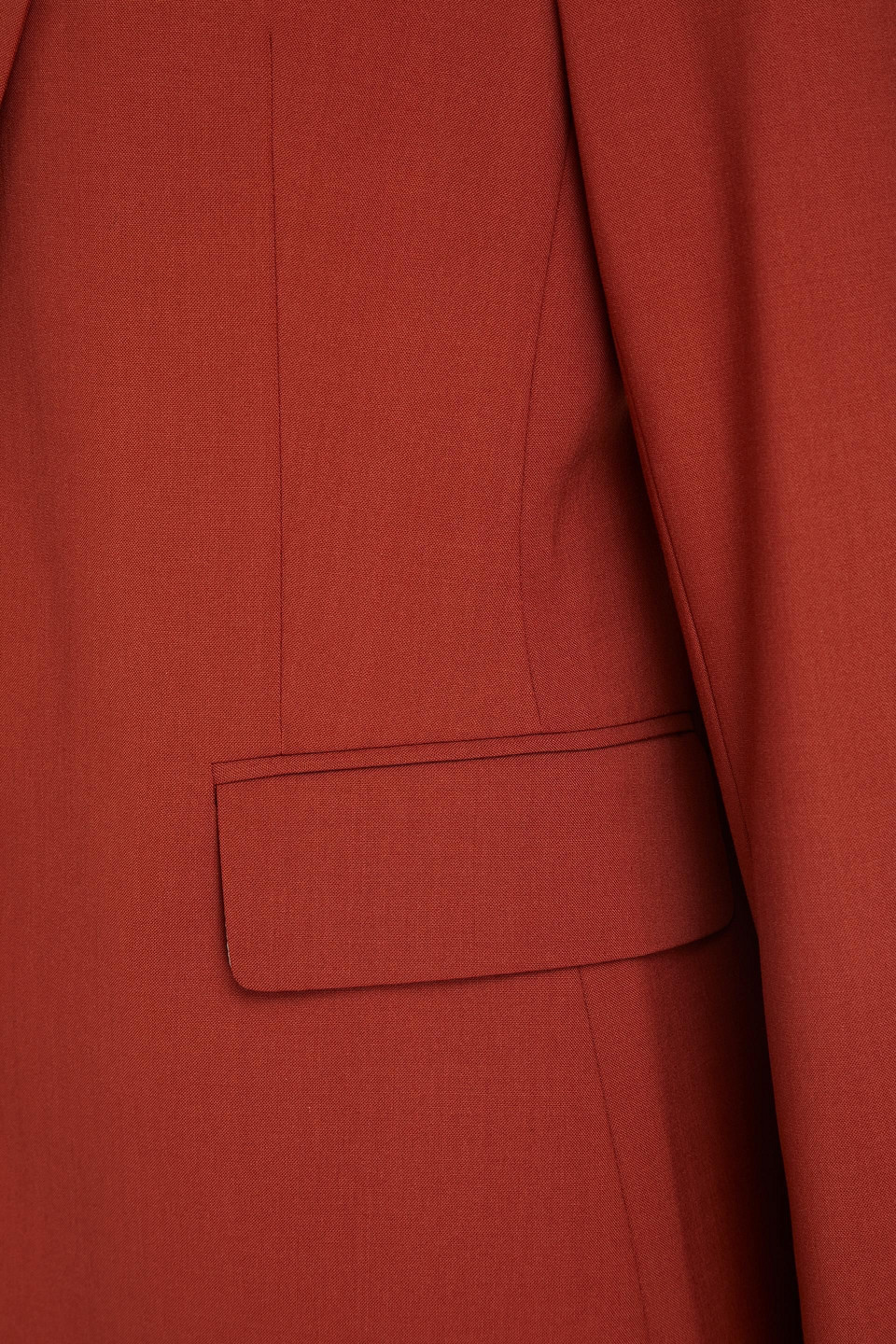 Theory Stretch-wool Blazer In Brick