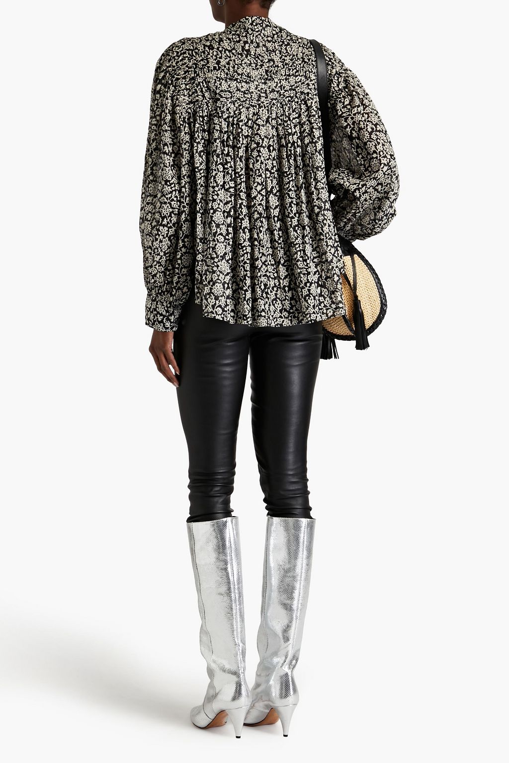 MARANT ÉTOILE Plalia printed cotton-mousseline shirt