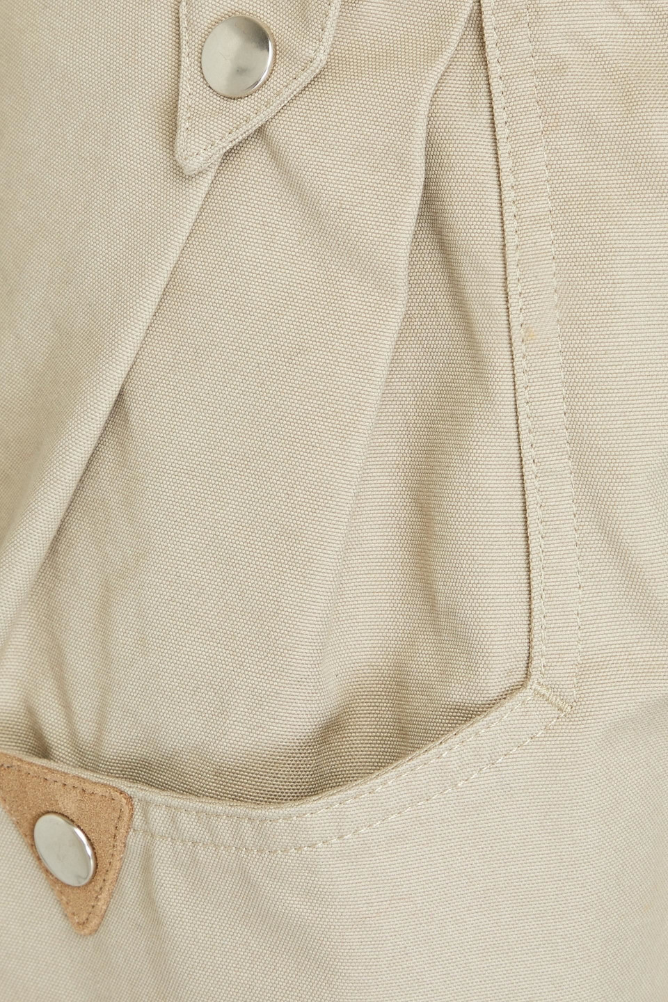 Isabel Marant Étoile Pulcie Cotton-canvas Tapered Pants In Sage Green