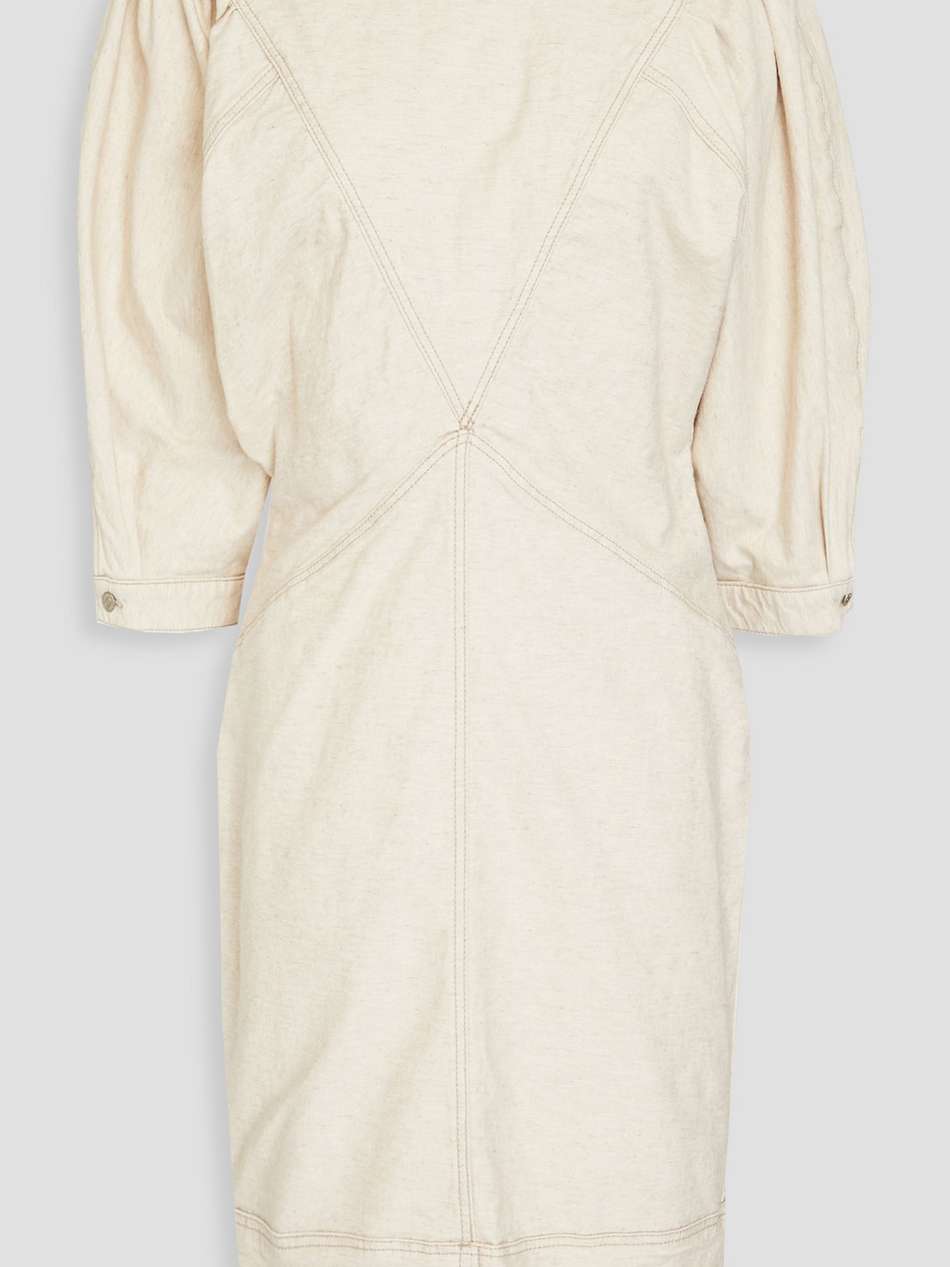 laure cotton-blend twill dress
