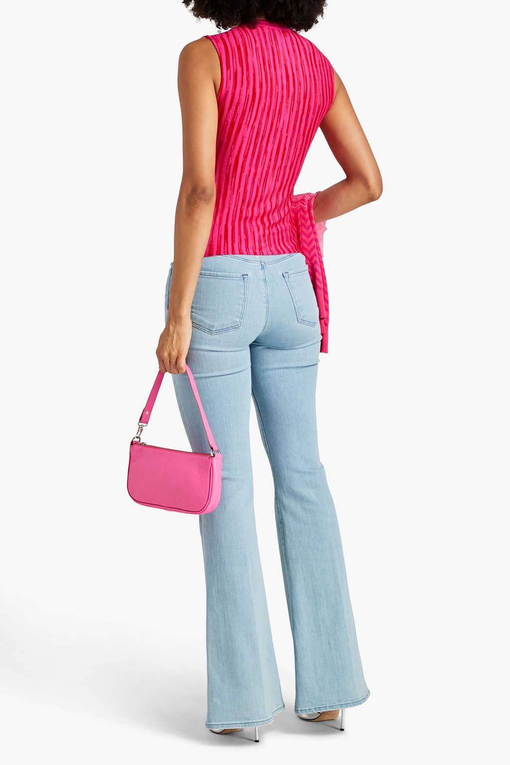 MISSONI Space-dyed crochet-knit tank
