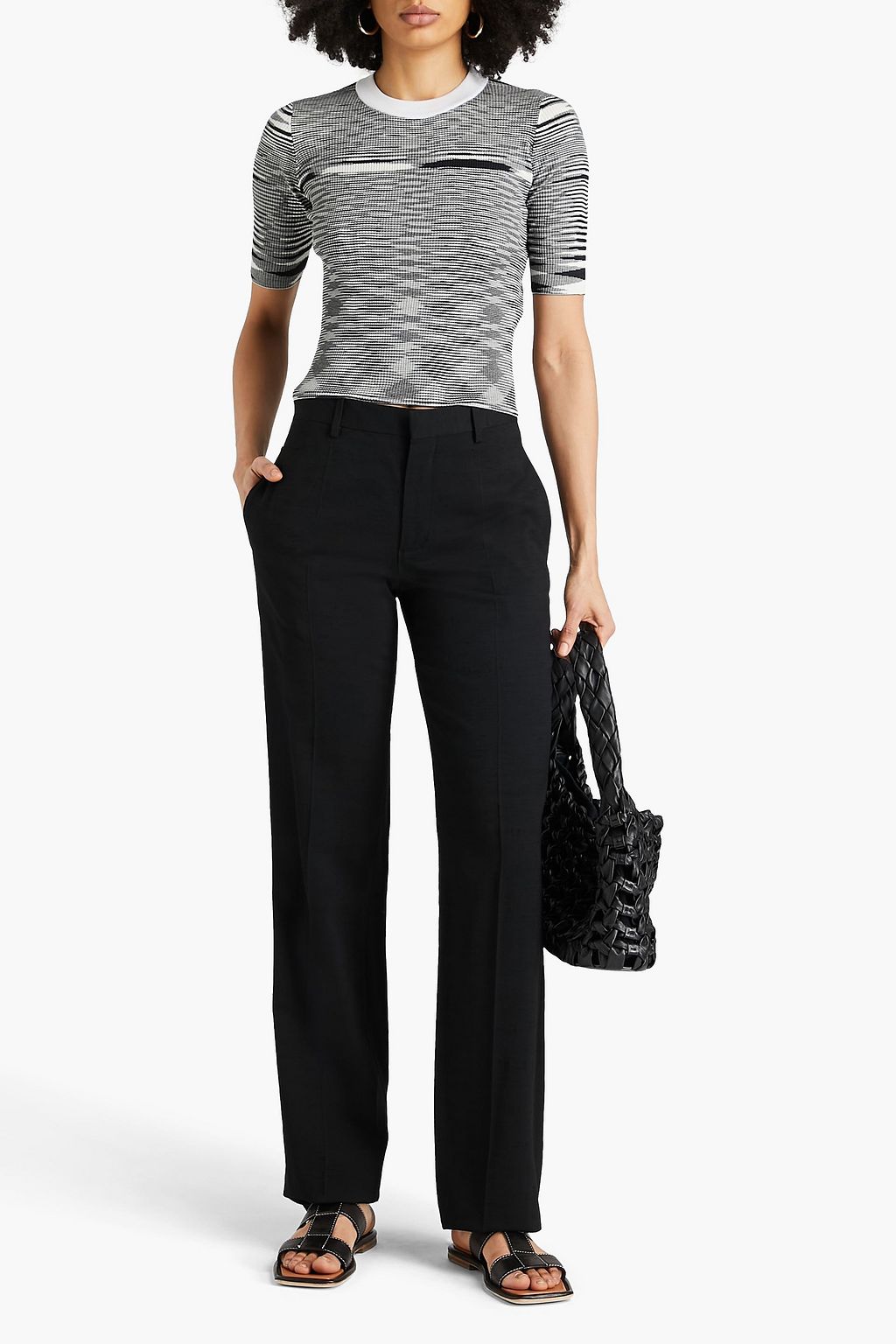 MISSONI Space-dyed silk top