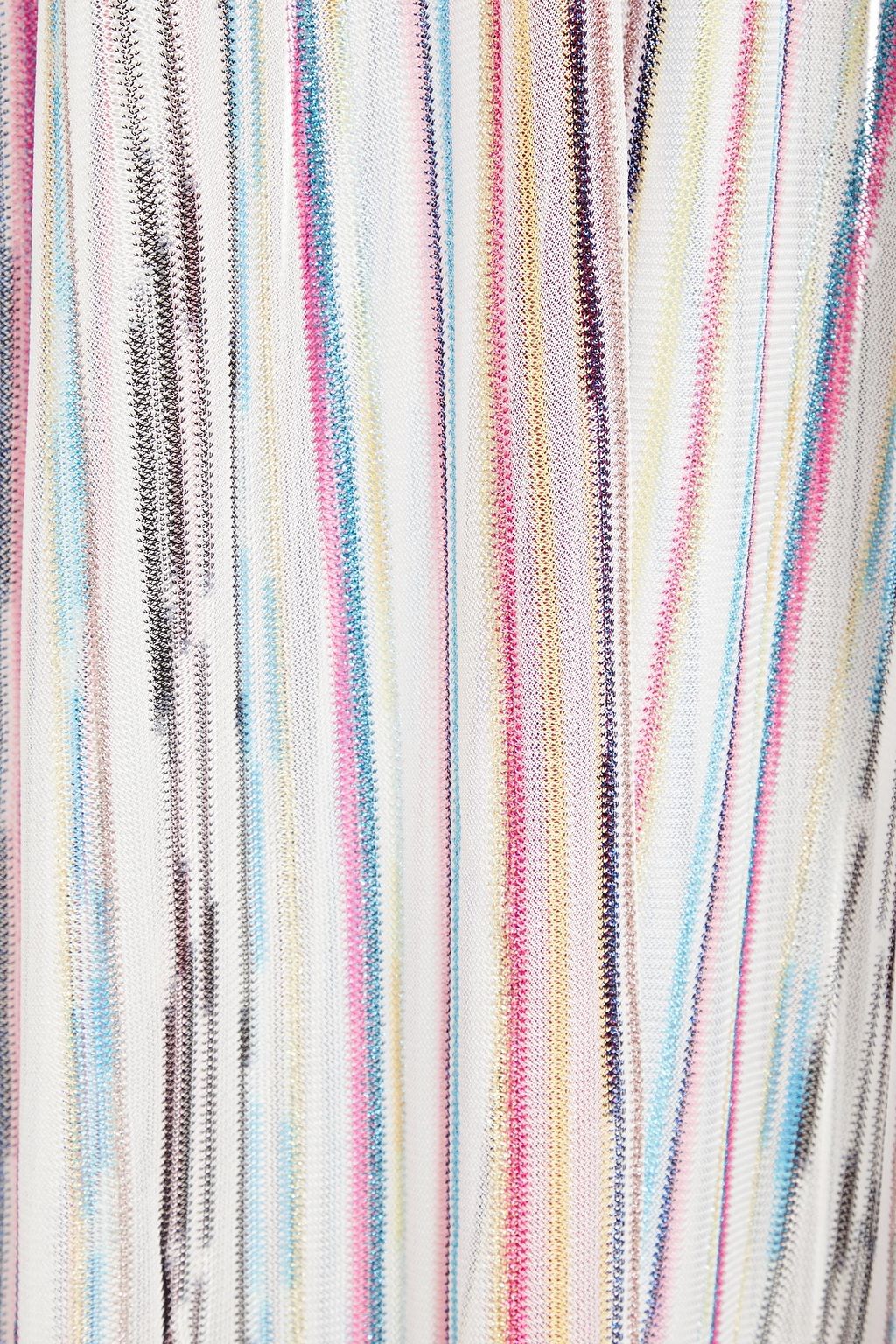 MISSONI فستان طويل من نسيج بحبكة كروشيه بتصميم مخطط