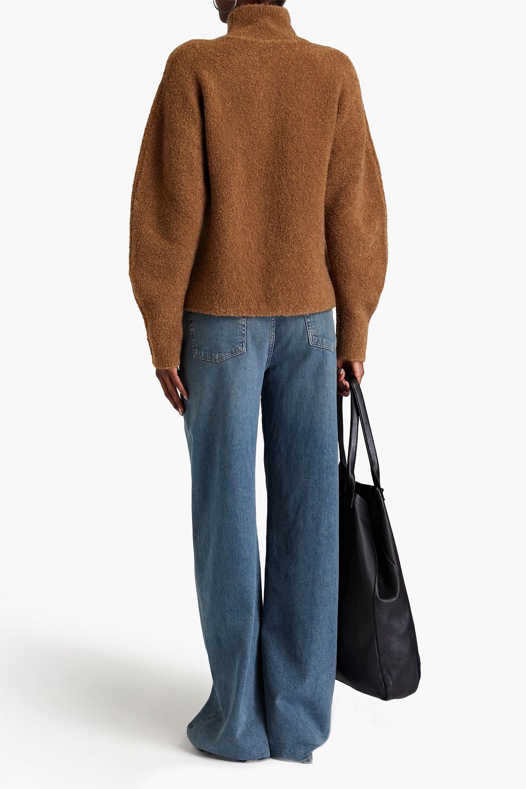 THEORY Cozy Rollkragenpullover aus Bouclé-Strick aus einer Wollmischung