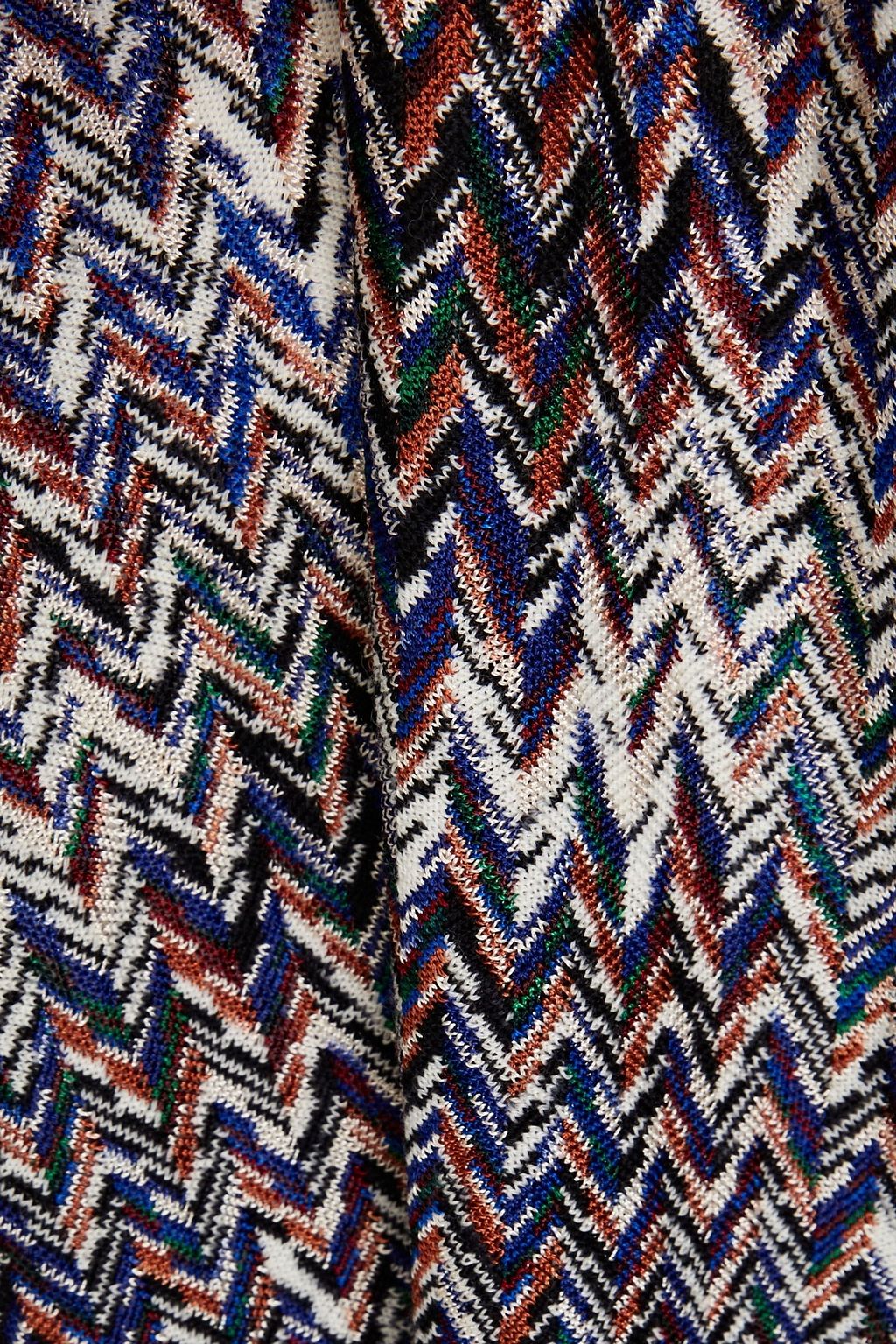 MISSONI 크로셰 니트 미니 셔츠 드레스