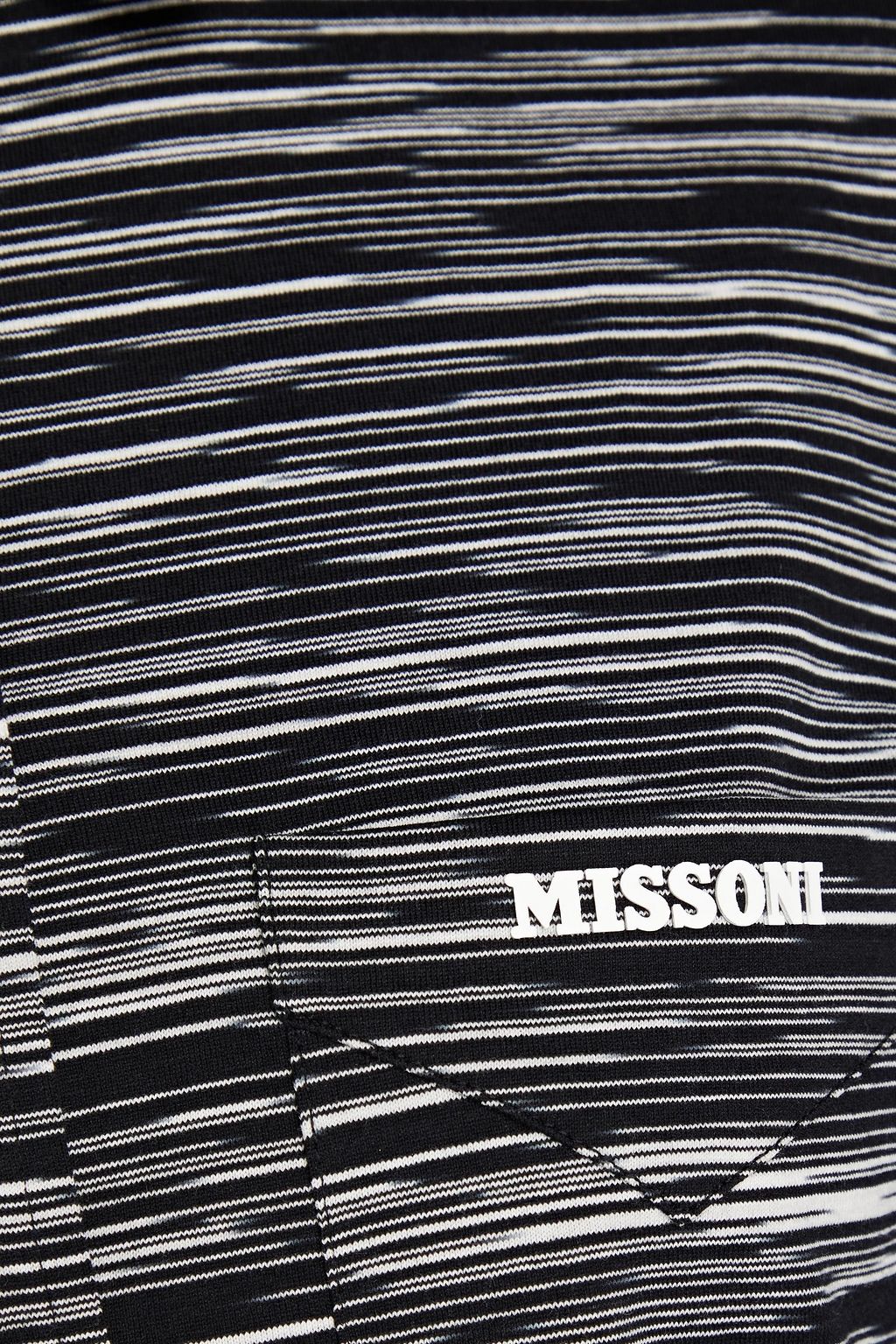MISSONI قميص مصنوع من قطن جيرسي بألوان متداخلة