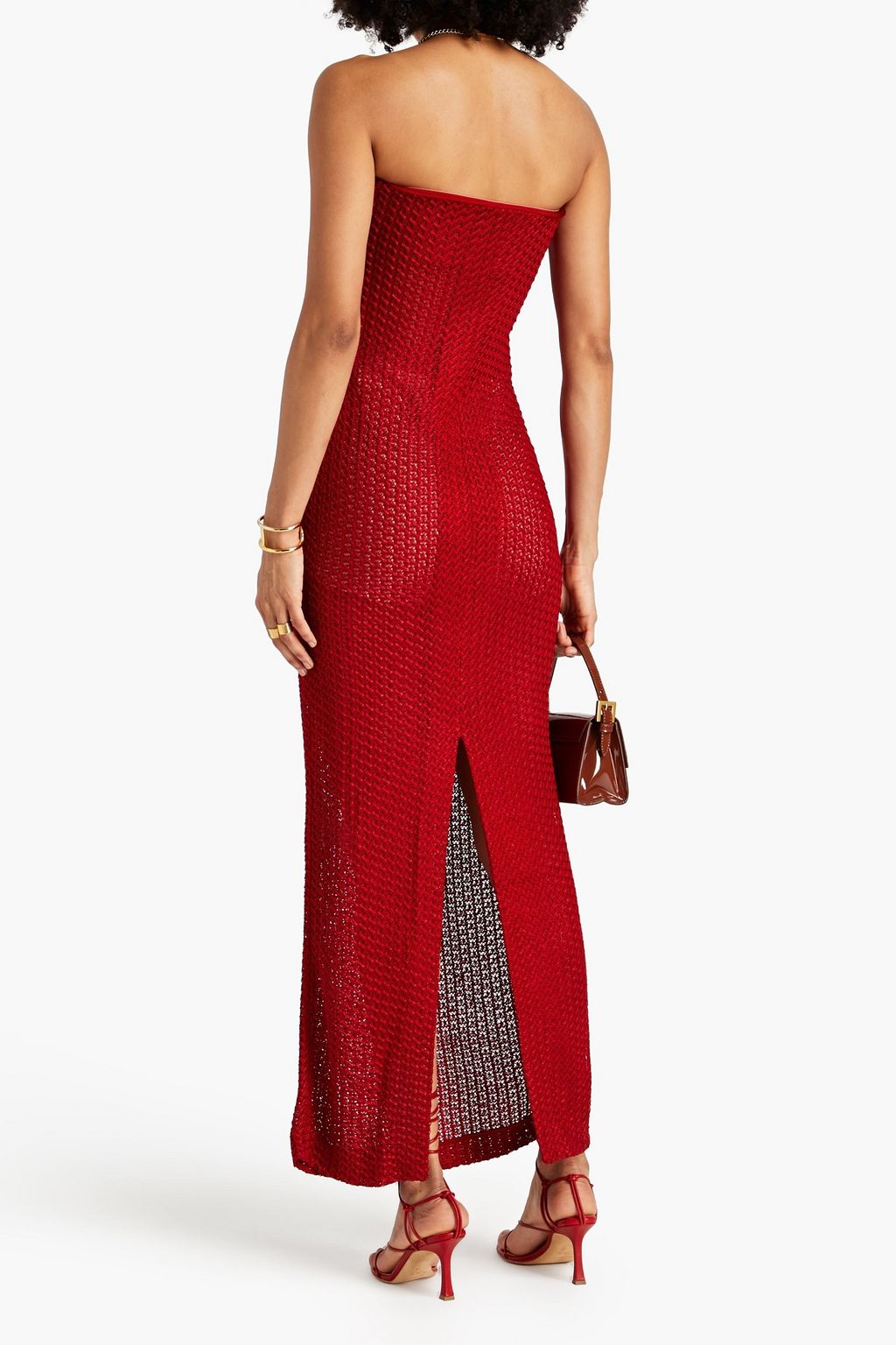MISSONI Strapless crochet-knit maxi dress