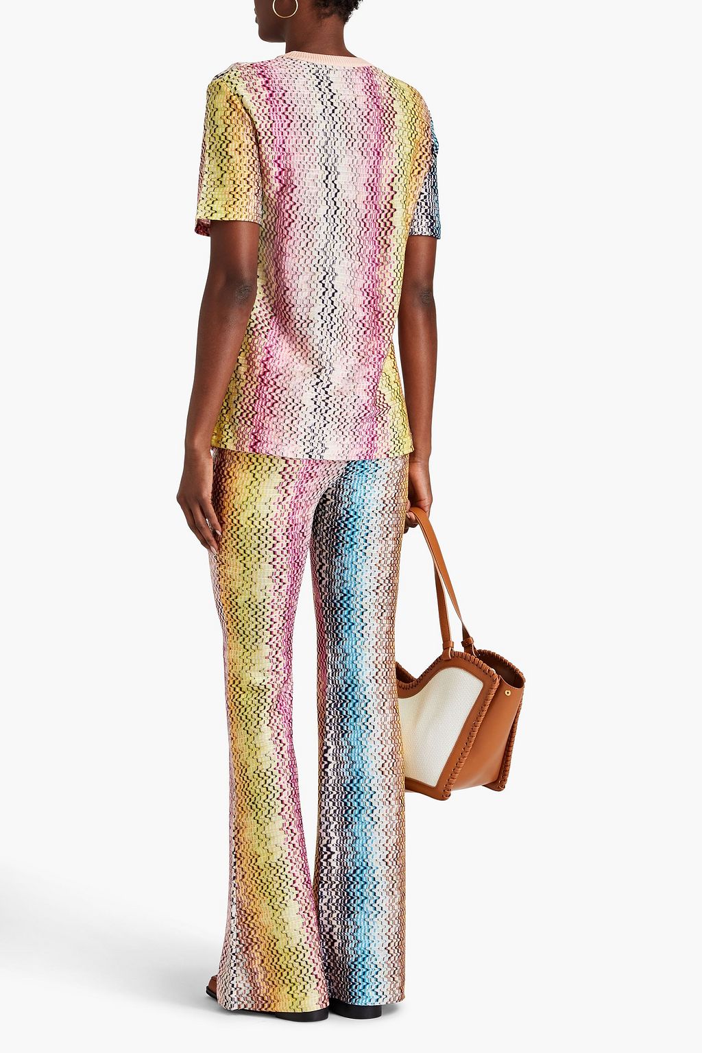 MISSONI 크로셰 니트 플레어 팬츠