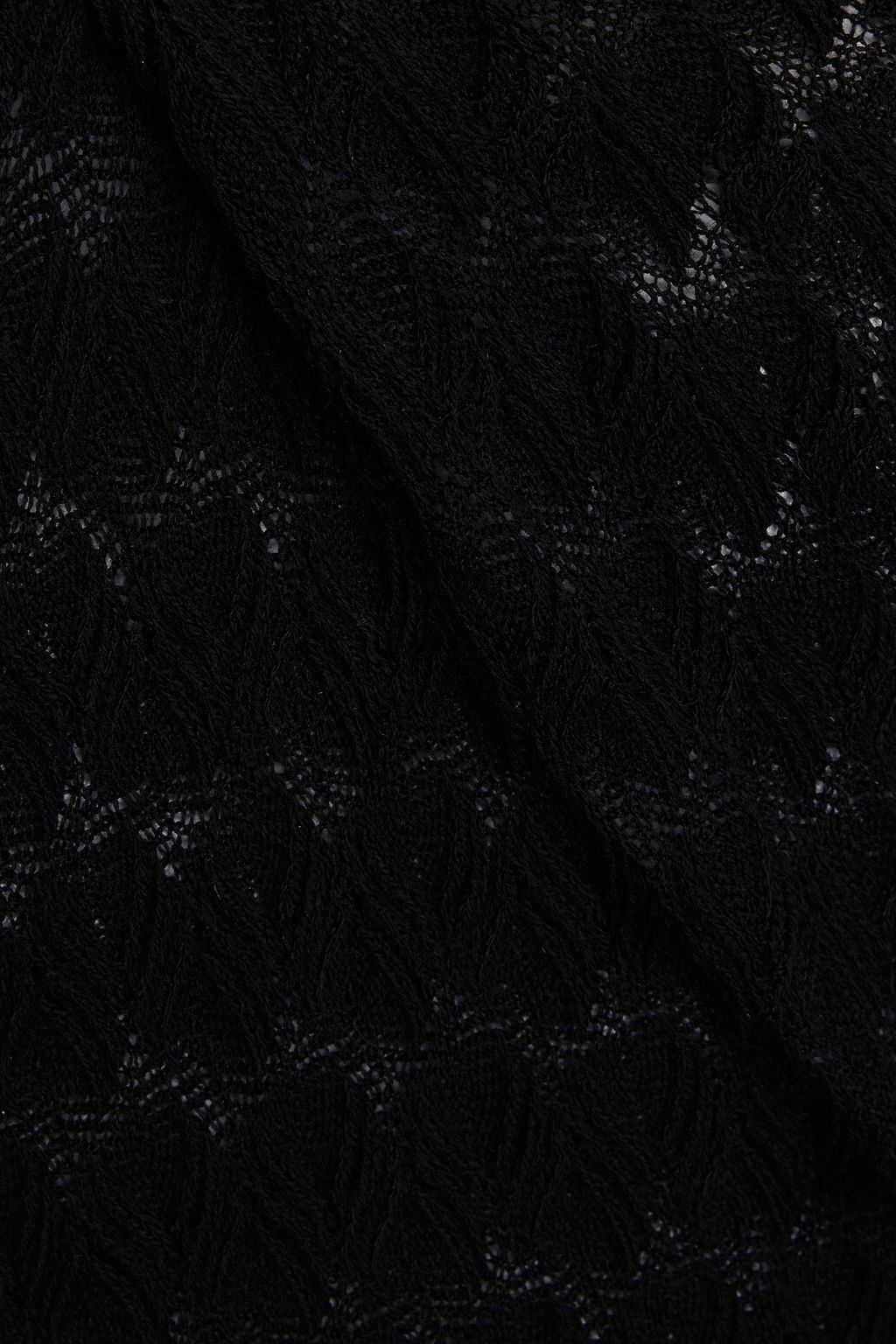 MISSONI Crochet-knit wool tank
