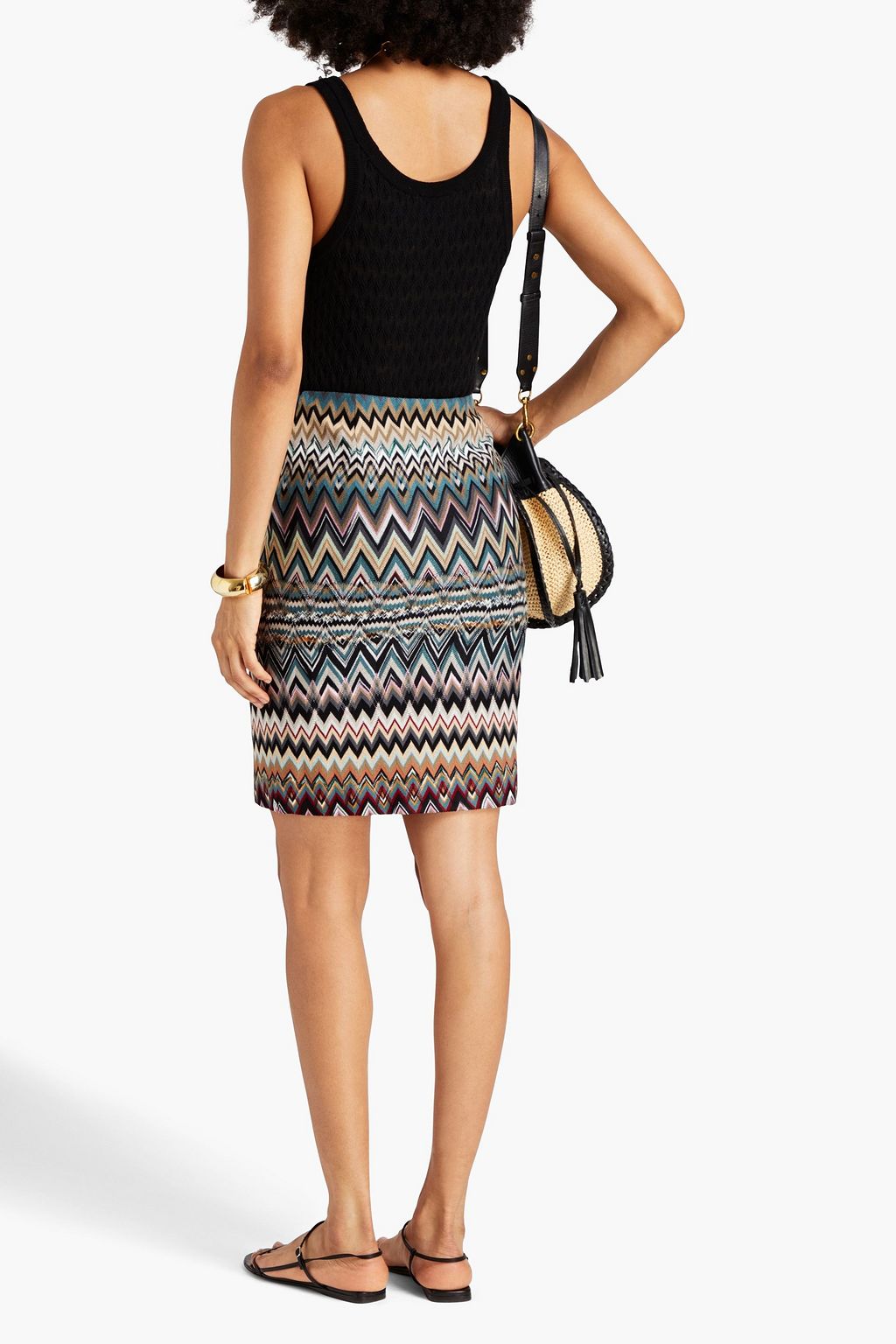MISSONI Crochet-knit wool tank