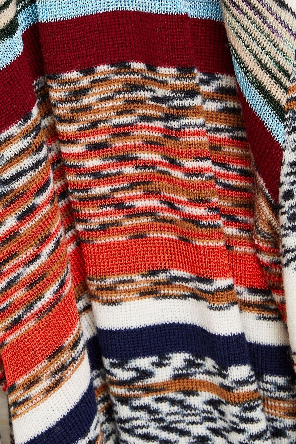 MISSONI Marled crochet-knit turtleneck top
