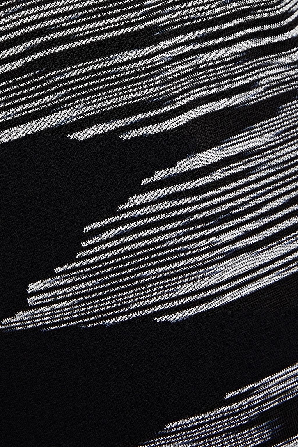 MISSONI Marled intarsia-knit maxi dress