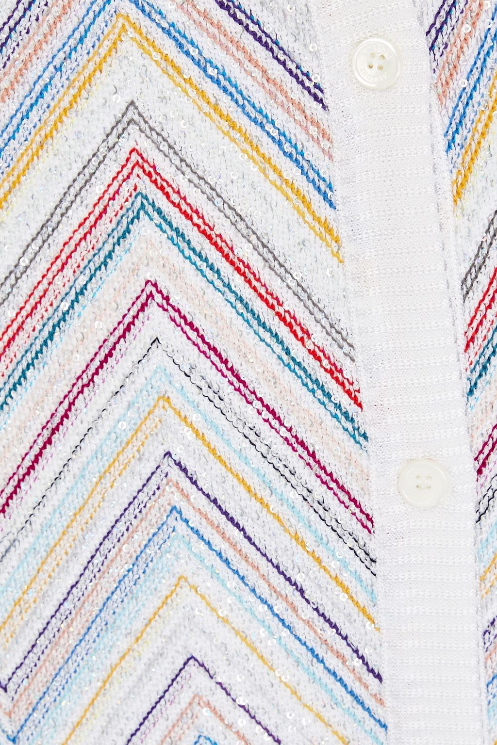 MISSONI تنورة من نسيج بحبكة كروشيه مزينة بأقراص برّاقة
