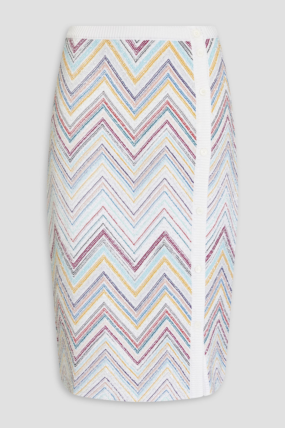 Missoni - Sequined crochet-knit skirt - White - IT 38