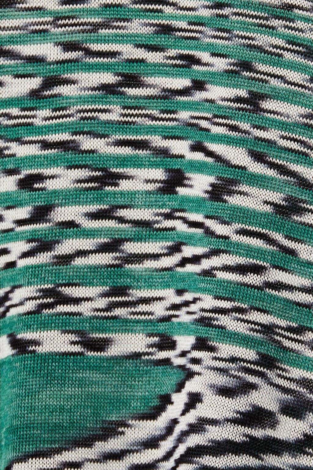 MISSONI Melierter Rollkragenpullover aus Strick mit Intarsienmuster