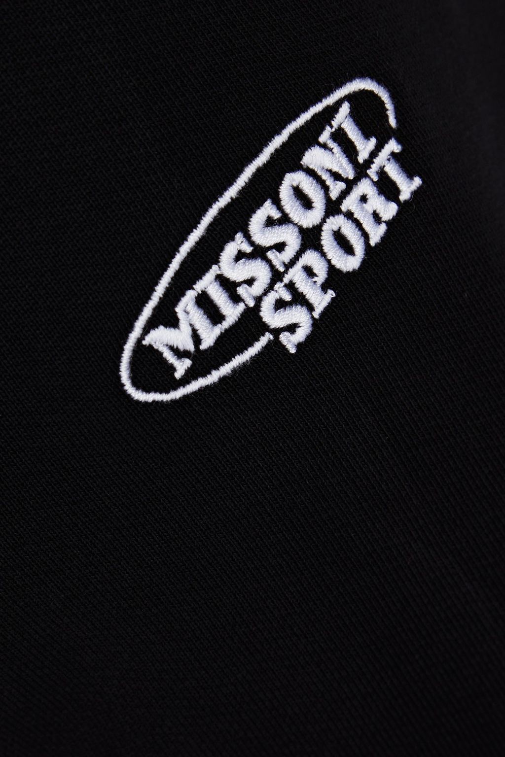 MISSONI بنطال رياضي من قطن تيري فرنسي مطاطي بحواف من نسيج محبوك