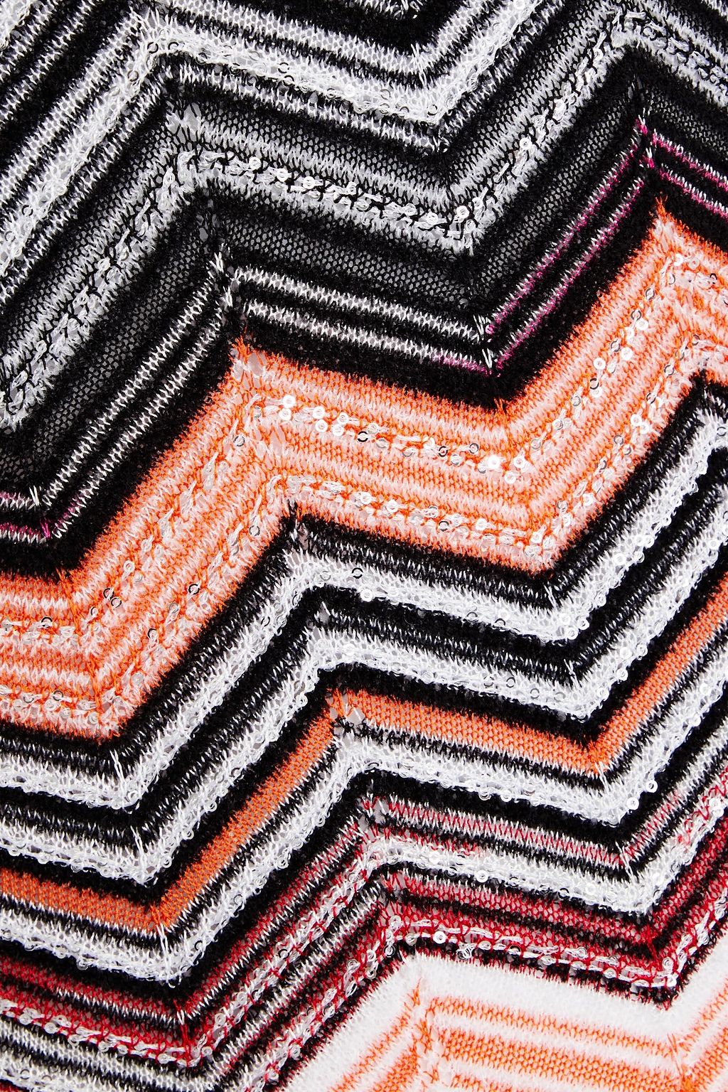 MISSONI Sequin-embellished crochet-knit maxi dress