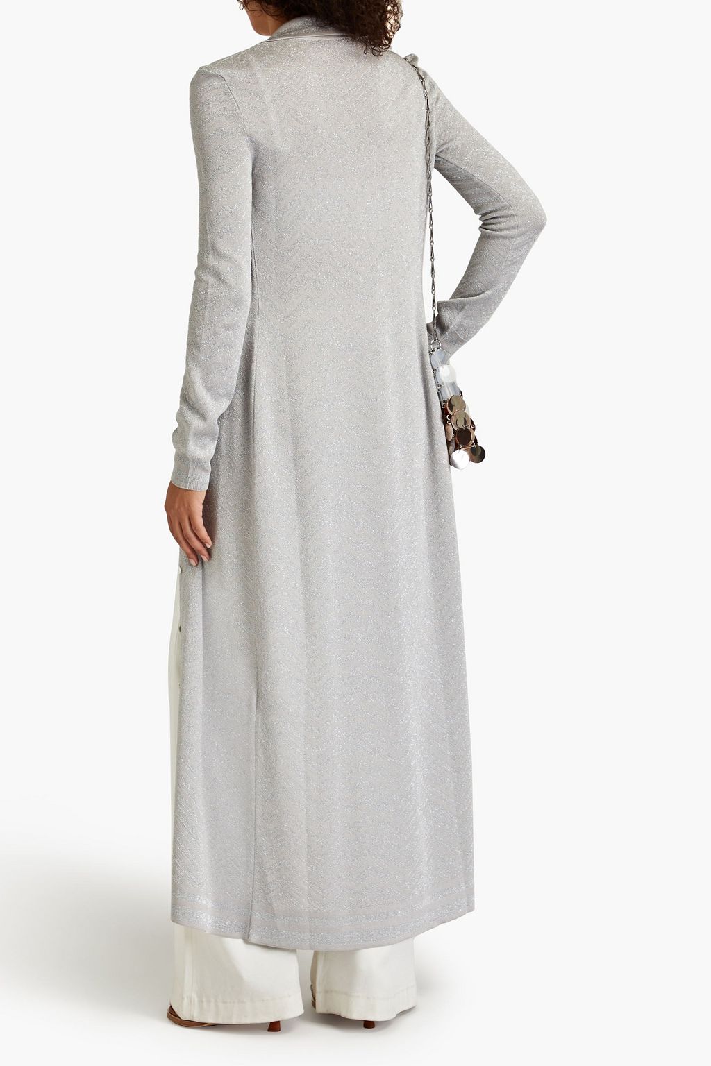 MISSONI Metallic crochet-knit cardigan