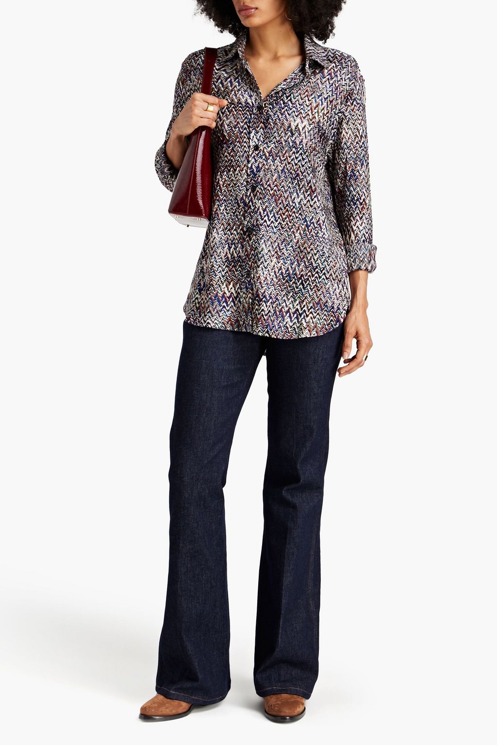 MISSONI قميص من نسيج بحبكة كروشيه