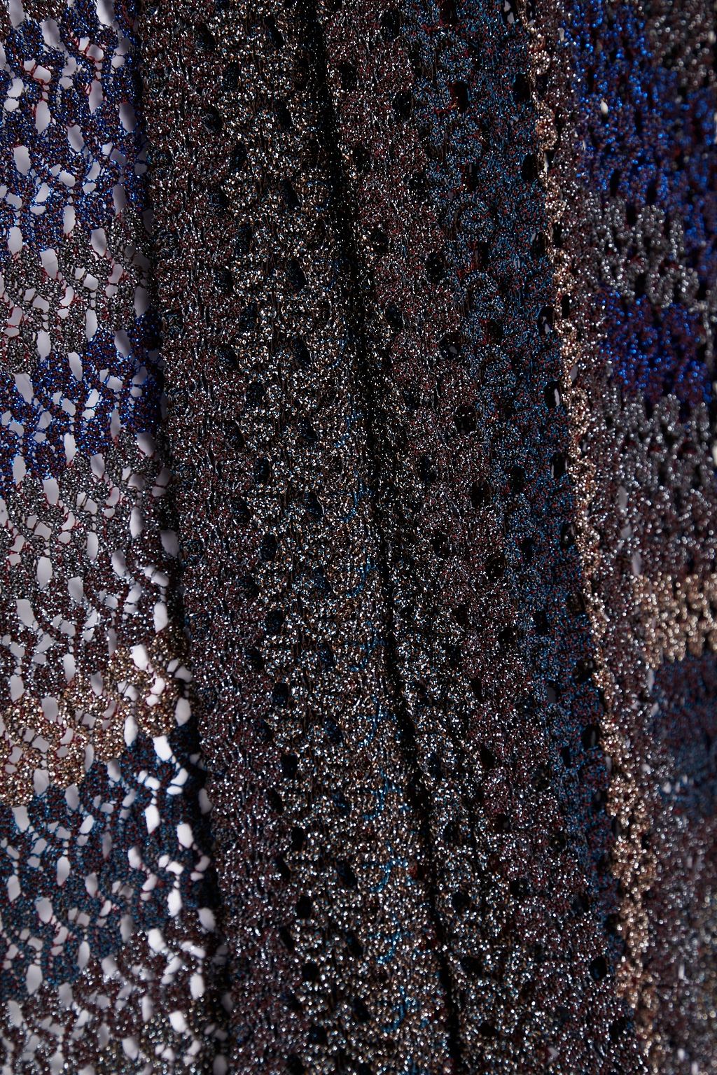 MISSONI 메탈릭 크로셰 니트 스웨터