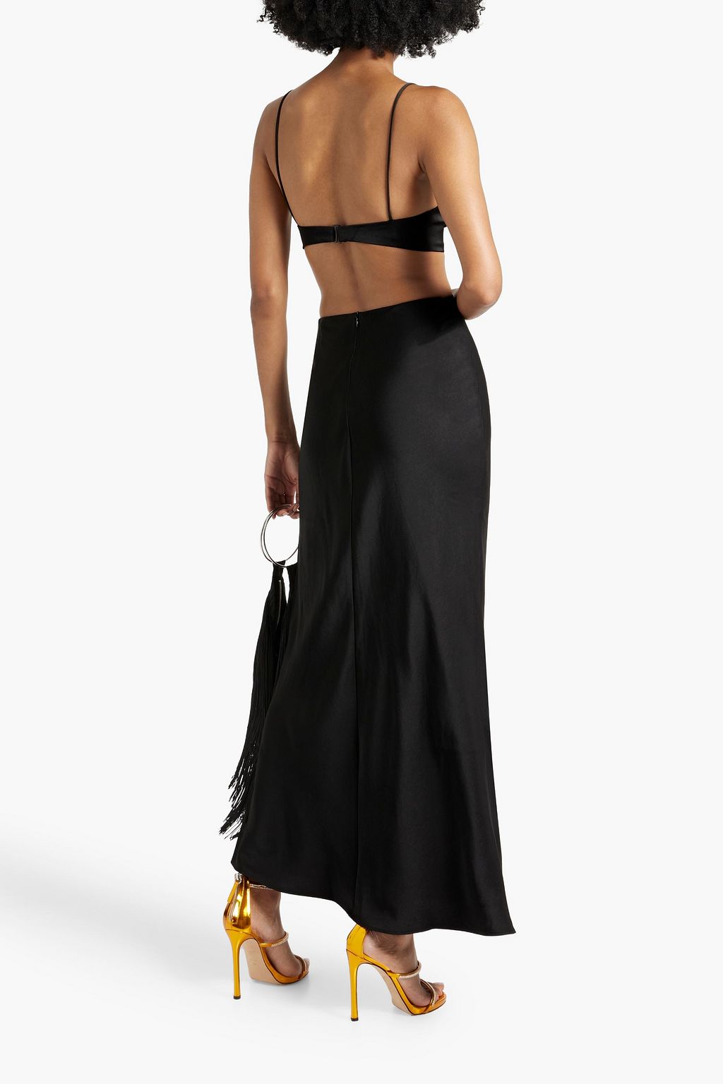 BEC & BRIDGE Ciao Bella cutout satin-crepe maxi dress