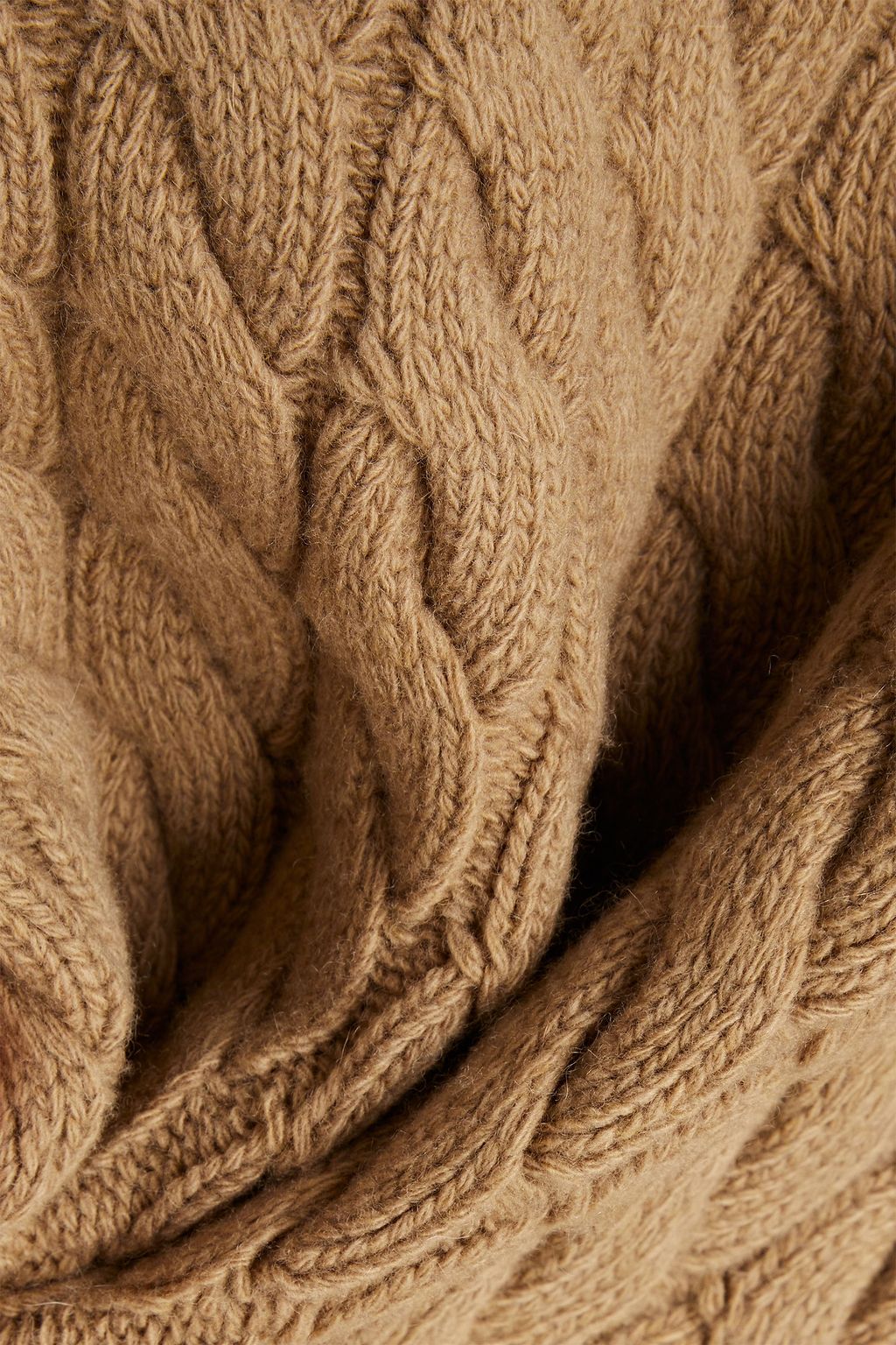 THEORY Karenia cable-knit wool and cashmere-blend sweater