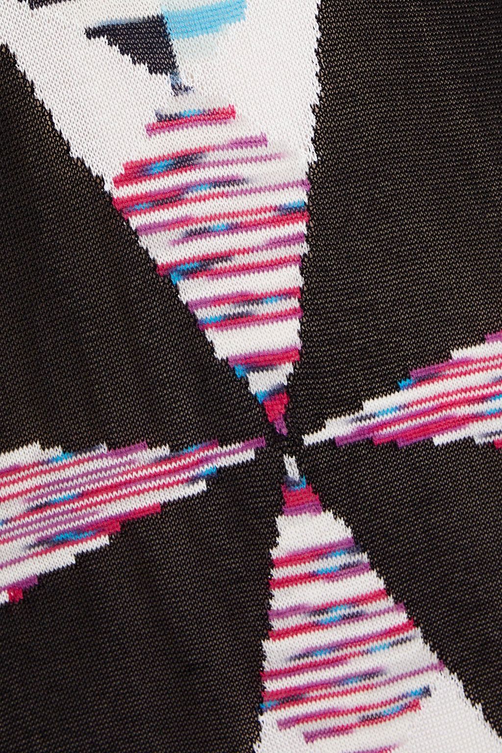 MISSONI فستان طويل مصنوع من نسيج بحبكة إنتارسيا