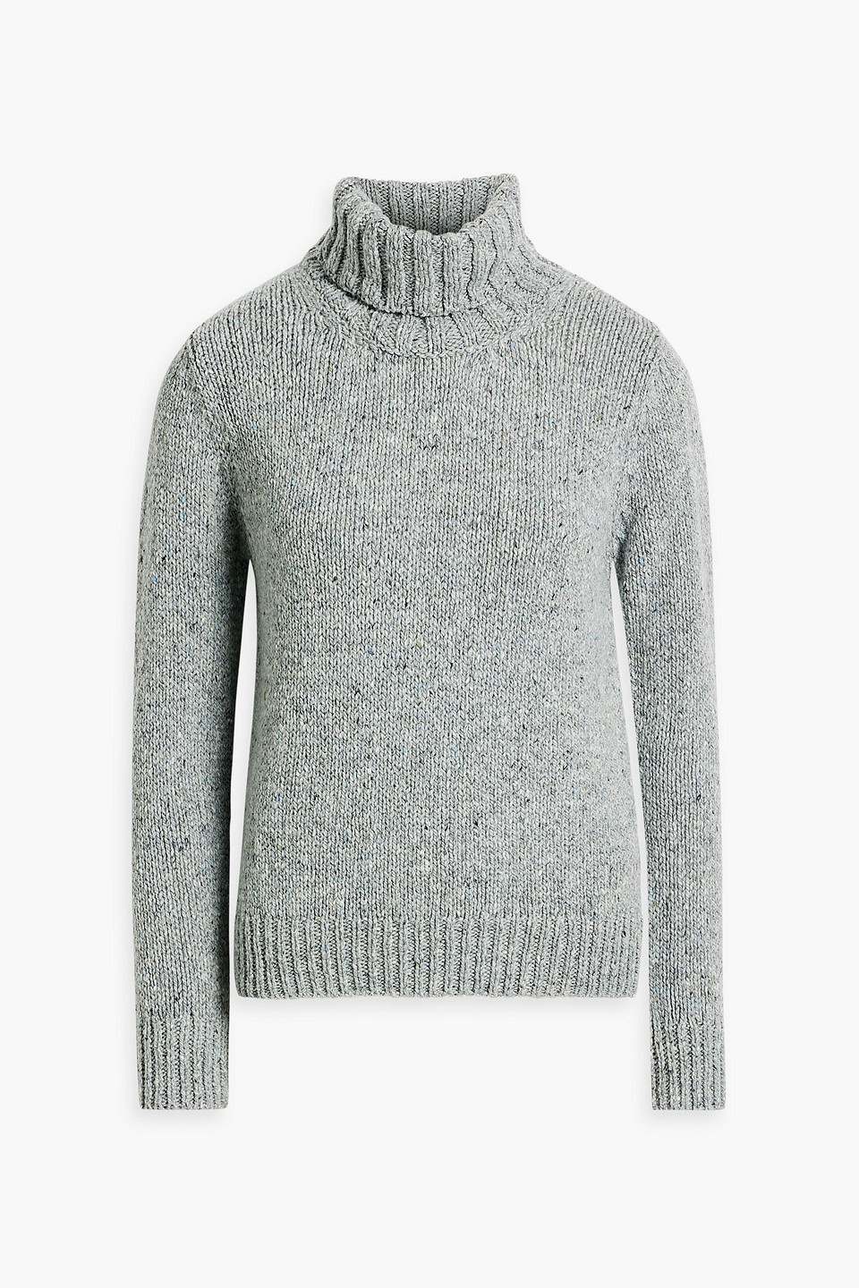 And-daughter Donegal Wool Turtleneck Jumper In Grey