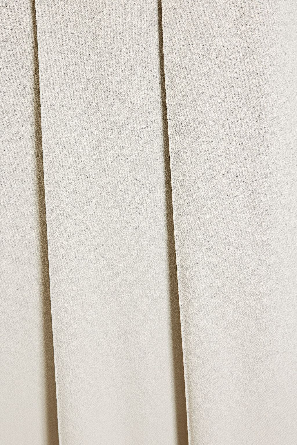 BITE STUDIOS Frayed pleated crepe midi skirt