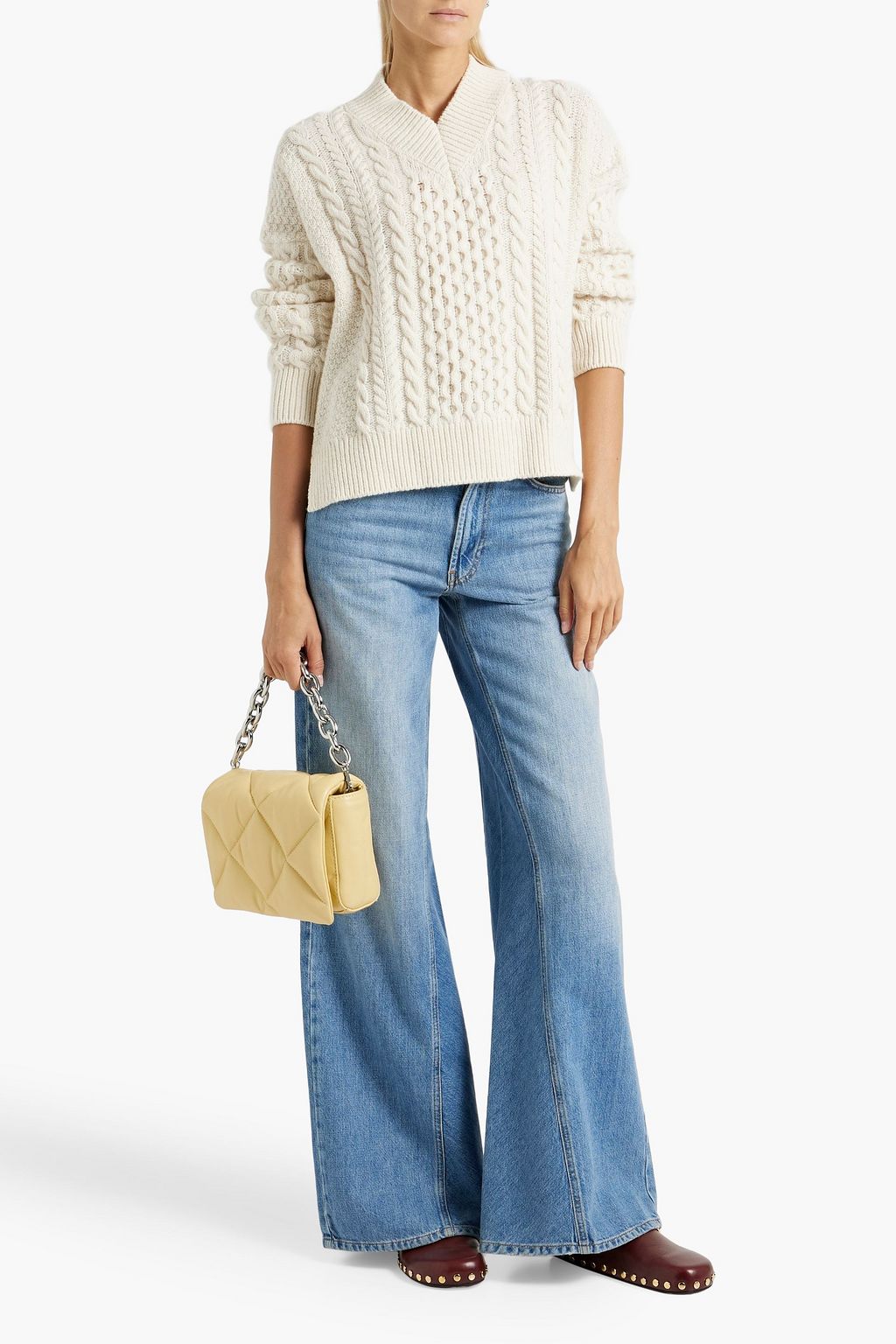&DAUGHTER Cable-knit wool sweater